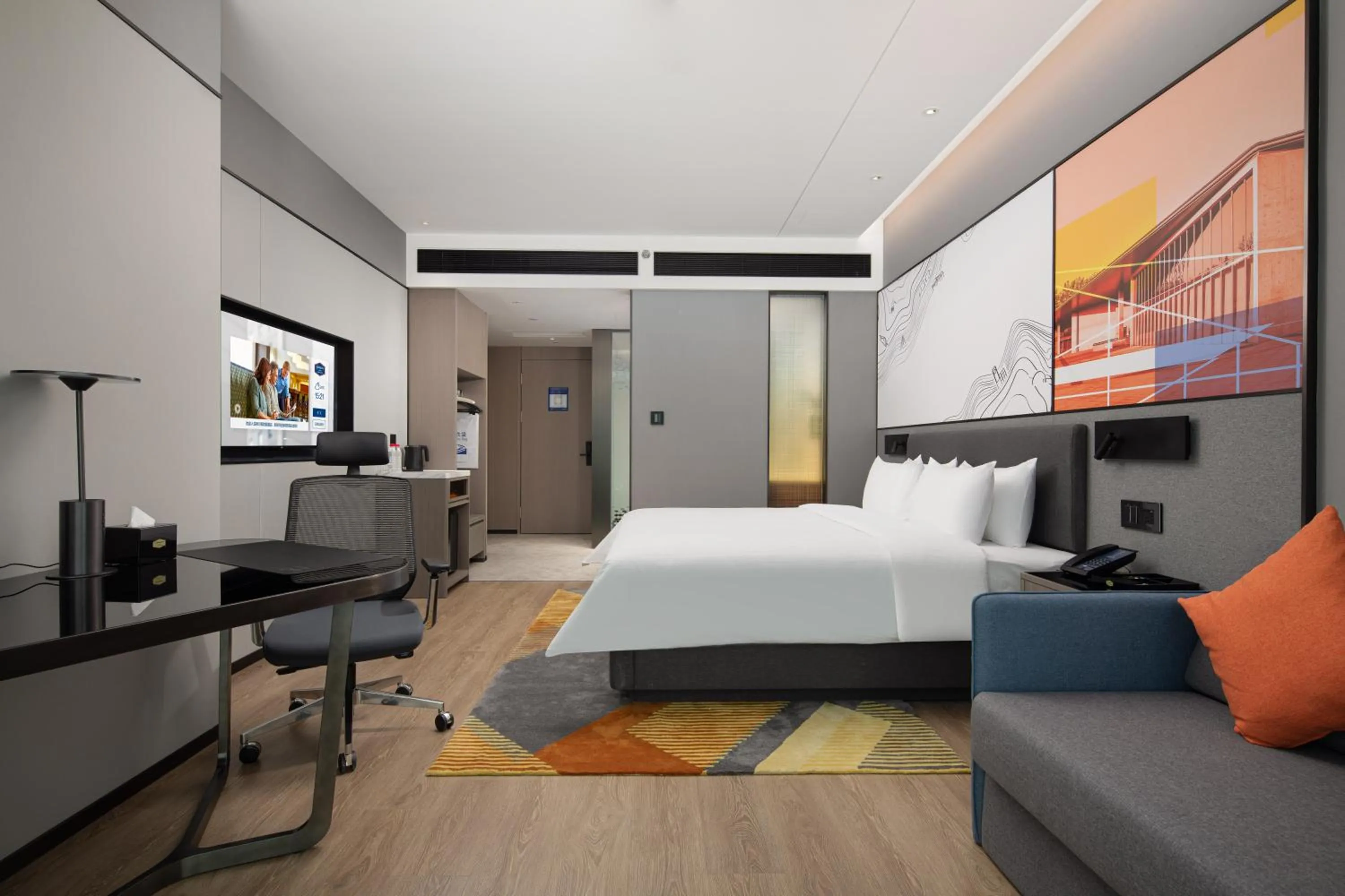 Bed in Hampton by Hilton Hangzhou Liangzhu