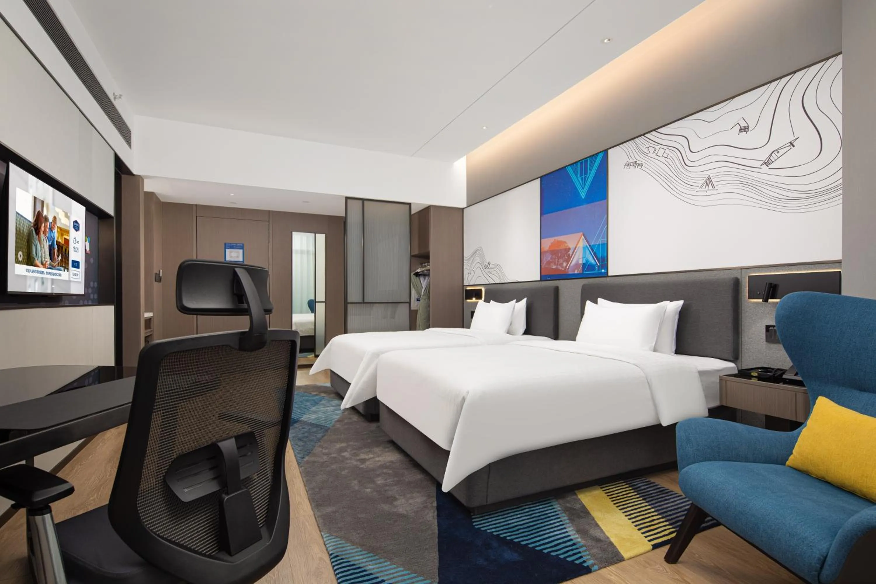 Bed in Hampton by Hilton Hangzhou Liangzhu