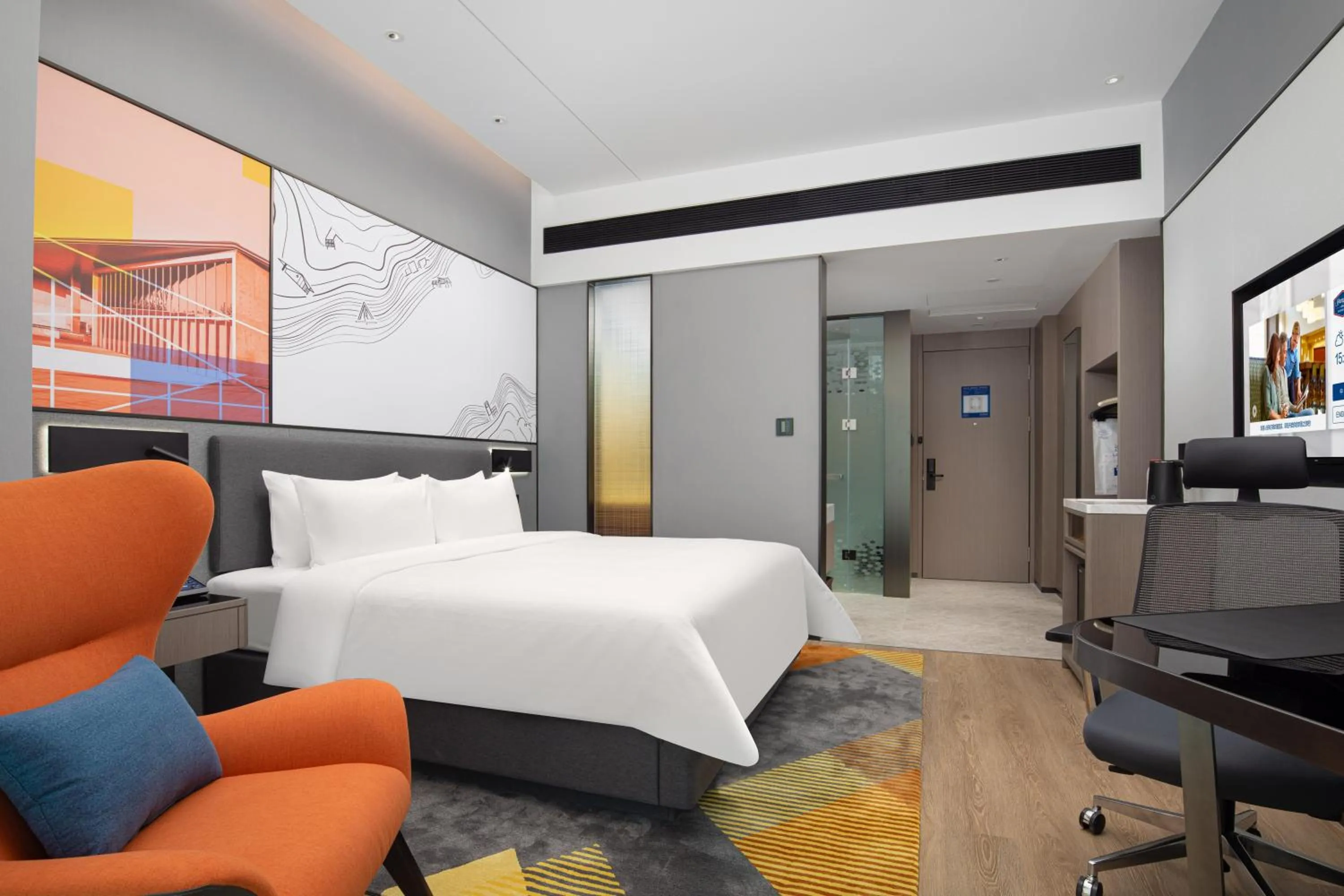Bed in Hampton by Hilton Hangzhou Liangzhu