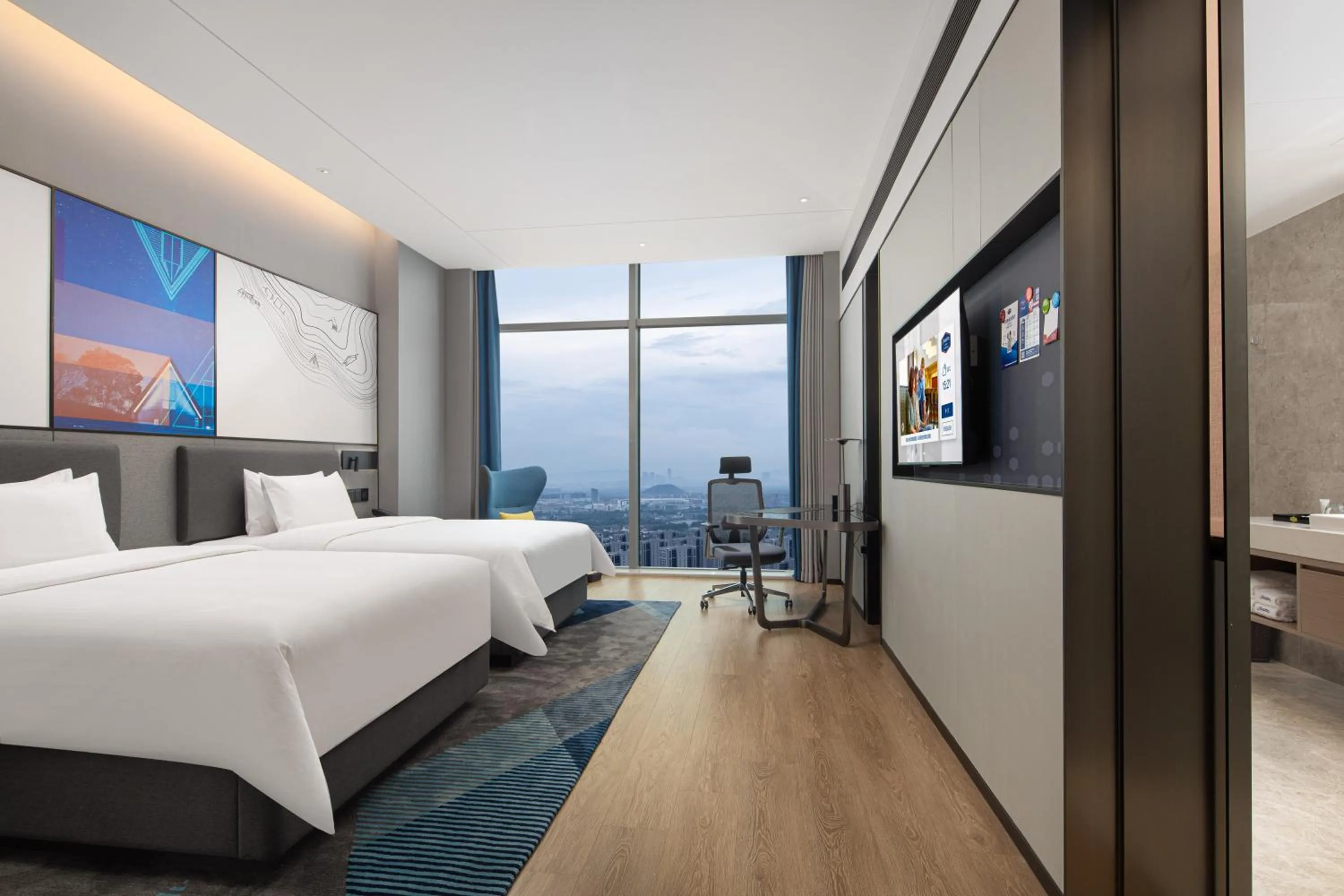 Bed in Hampton by Hilton Hangzhou Liangzhu