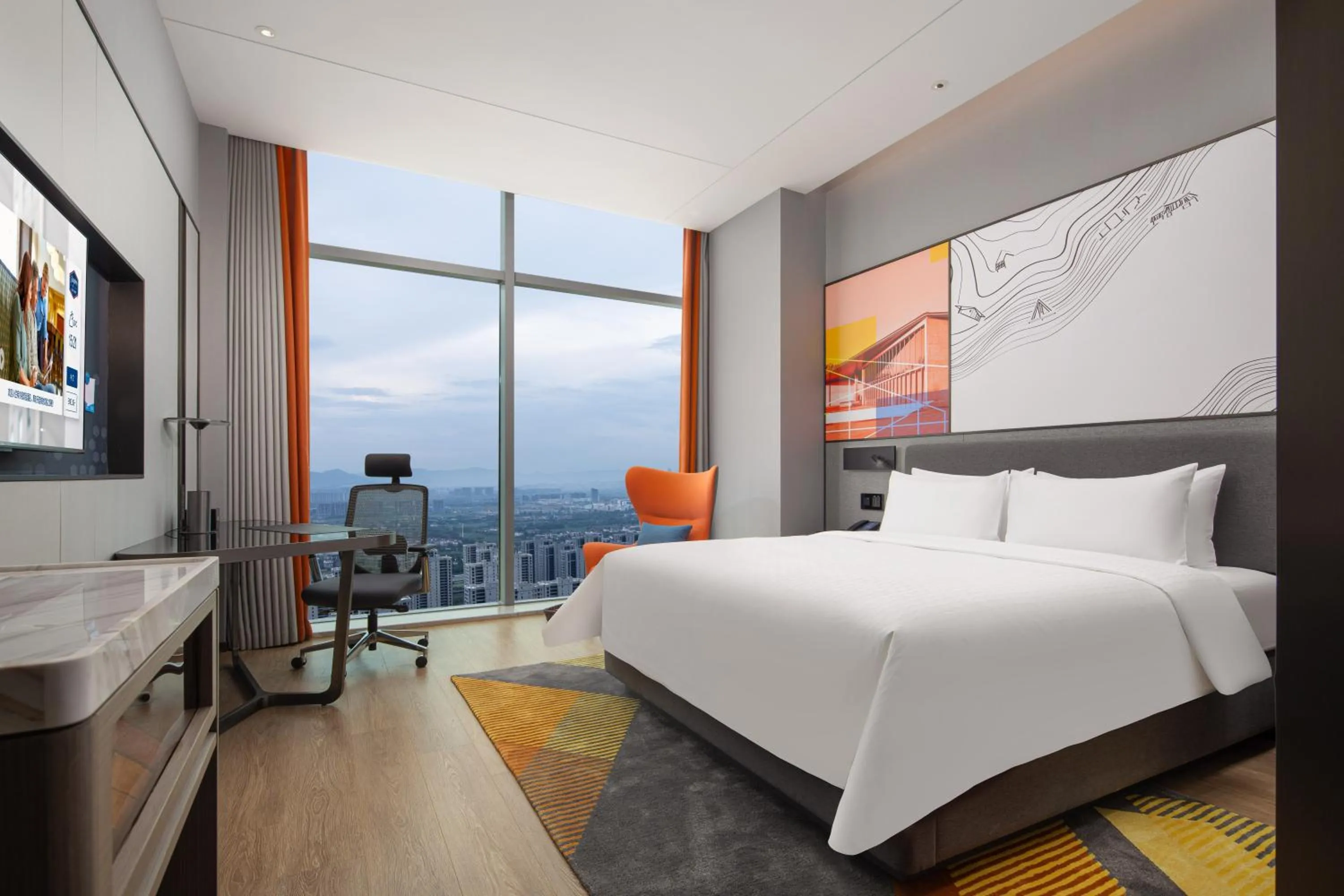 Bed in Hampton by Hilton Hangzhou Liangzhu