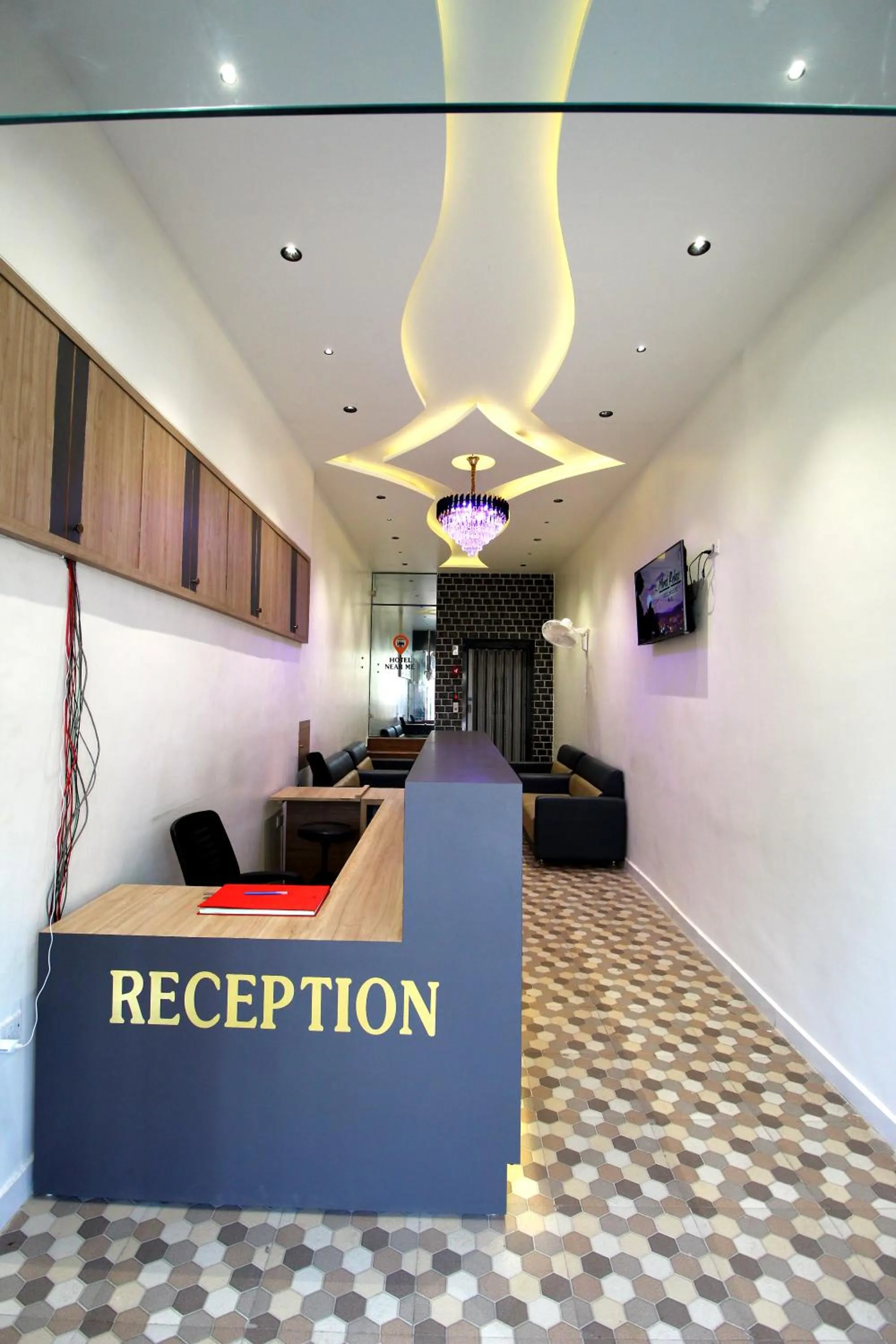 Lobby or reception in Hotel Near Me, Rajkot