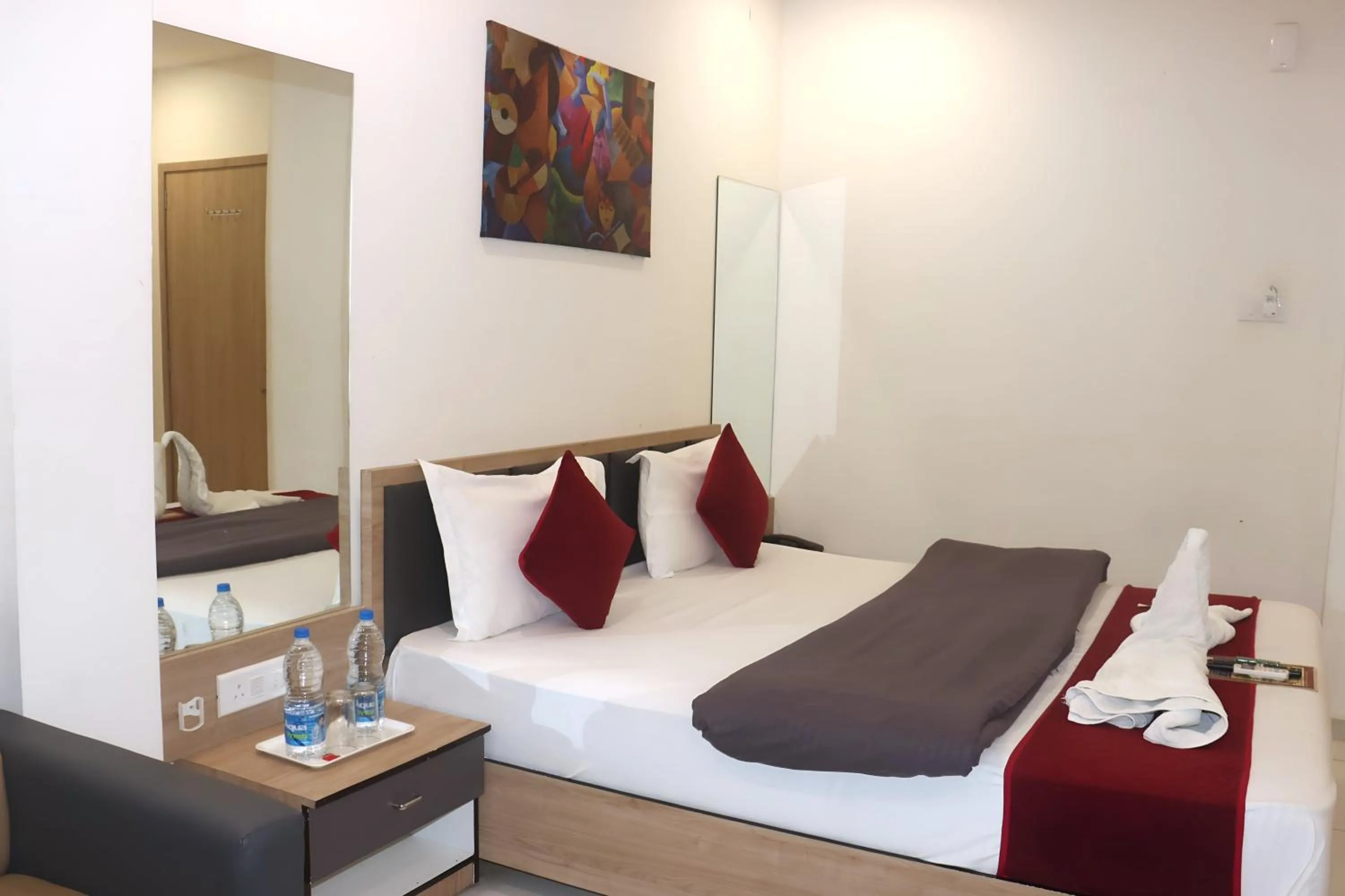 View (from property/room), Bed in Hotel Near Me, Rajkot