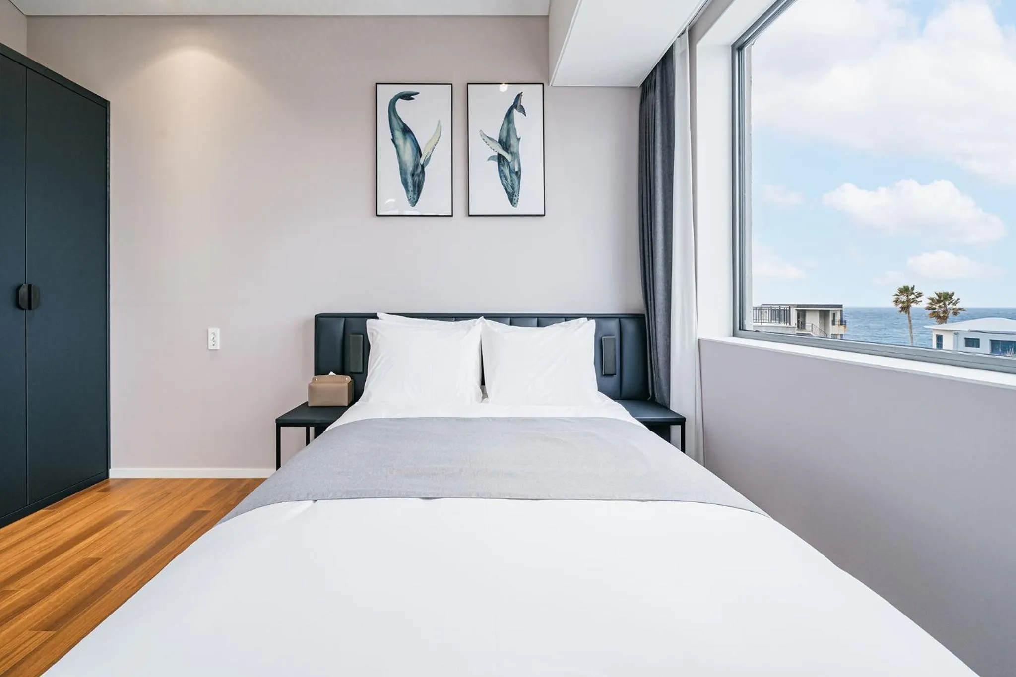 Bed in Ddosi Aewol Pool Villa