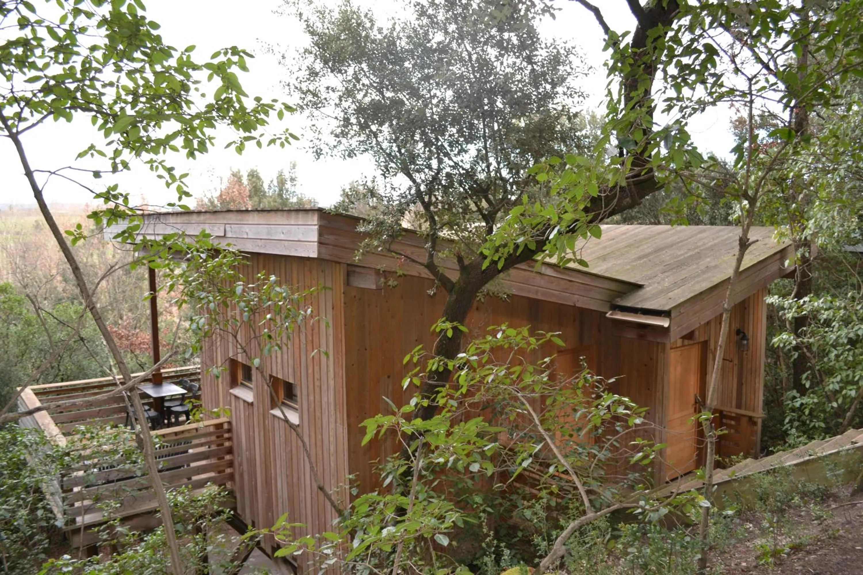 Bedroom in Les Cabanes Dans Les Bois Logis Hôtel