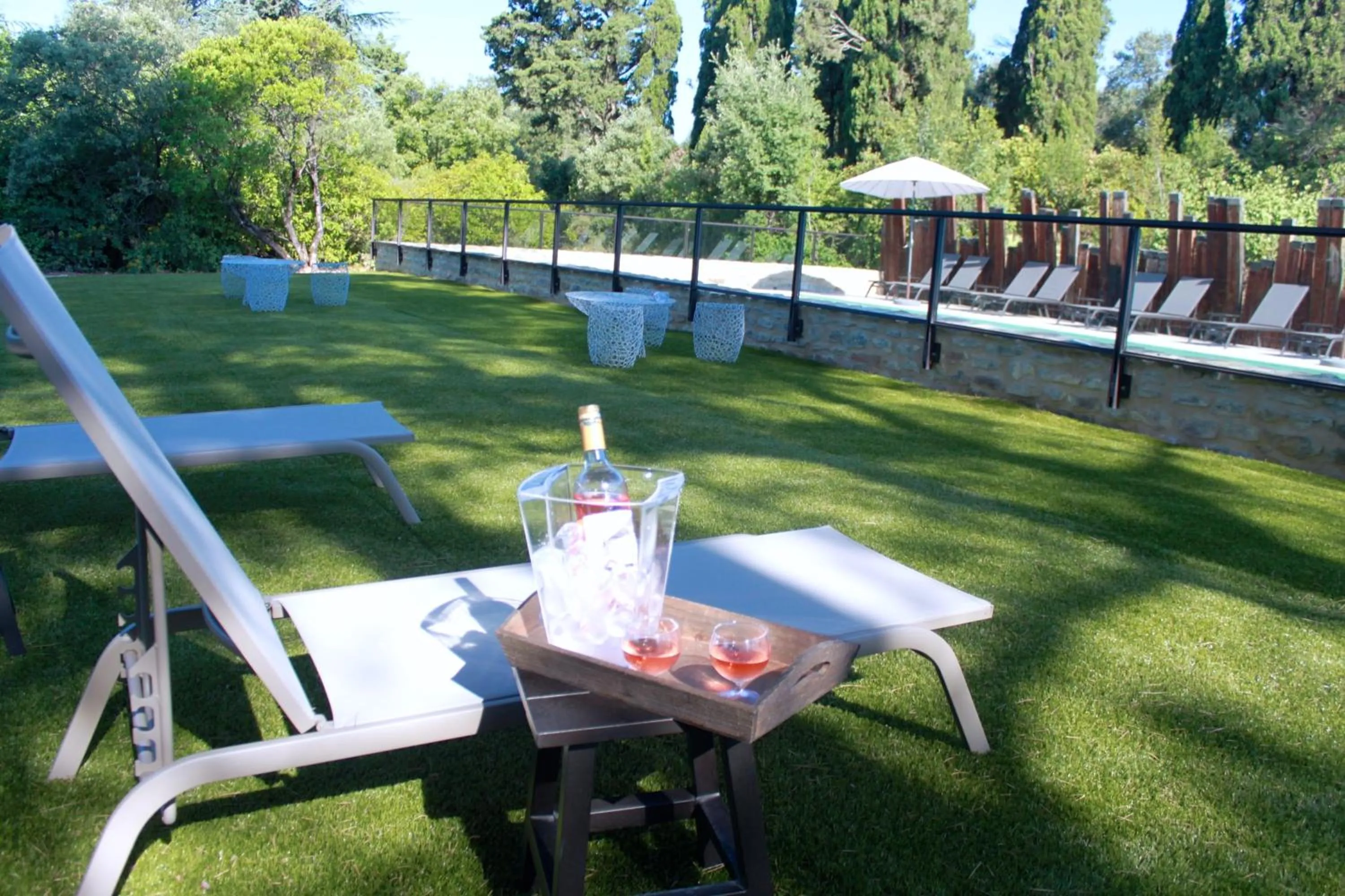Swimming pool in Les Cabanes Dans Les Bois Logis Hôtel