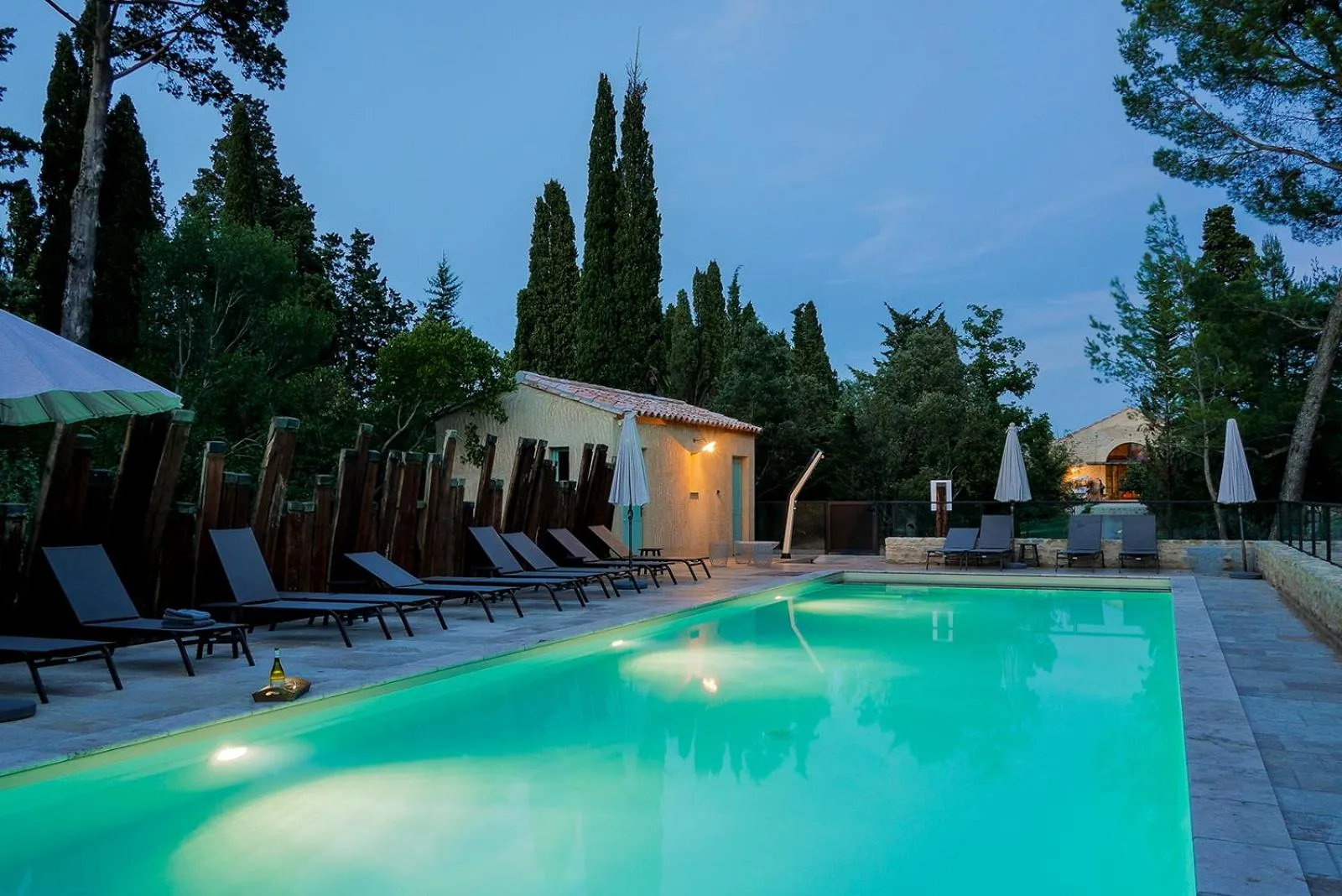 Swimming pool in Les Cabanes Dans Les Bois Logis Hôtel