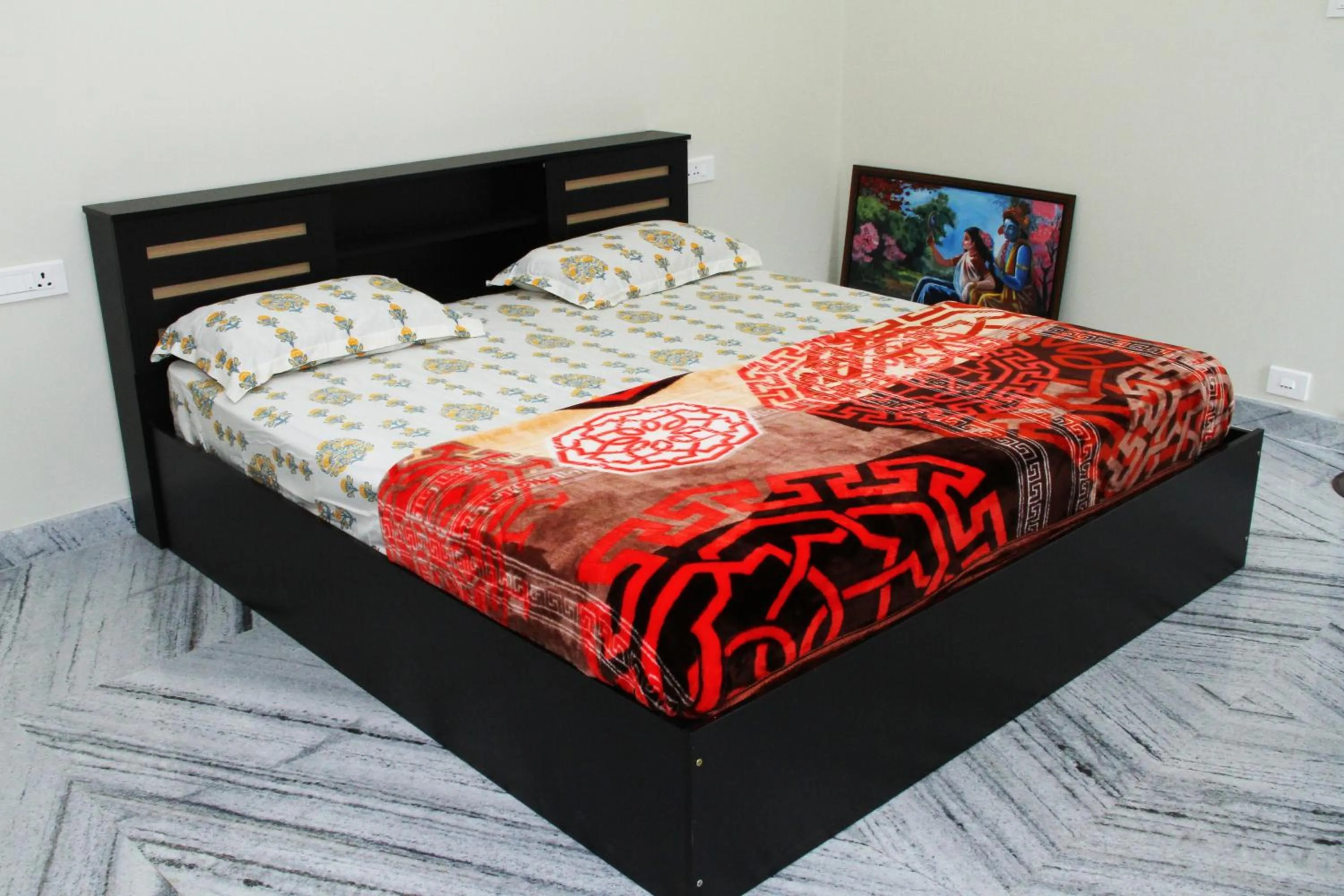 Bed in Airy Homestay Ooty by Lexstays