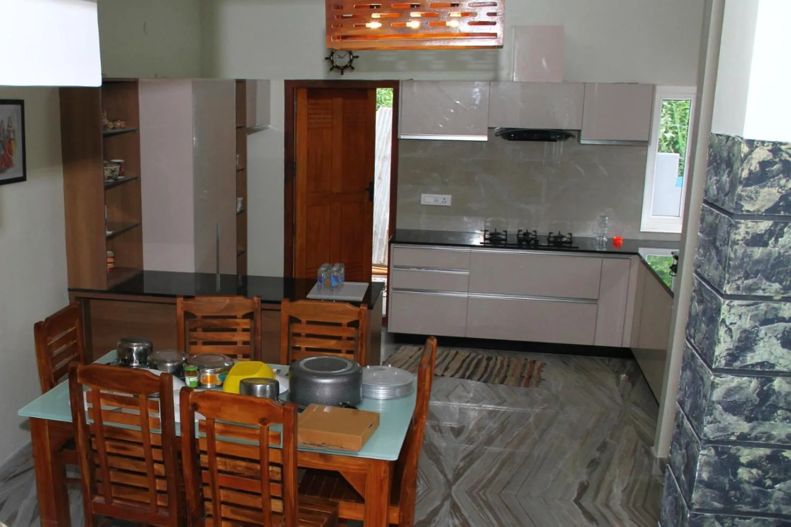 Kitchen or kitchenette in Airy Homestay Ooty by Lexstays