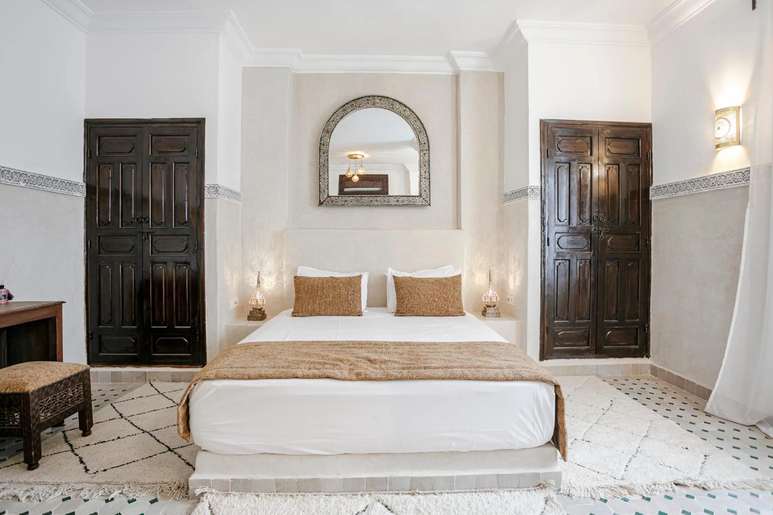 Bed in RIAD ELNOUJOUM