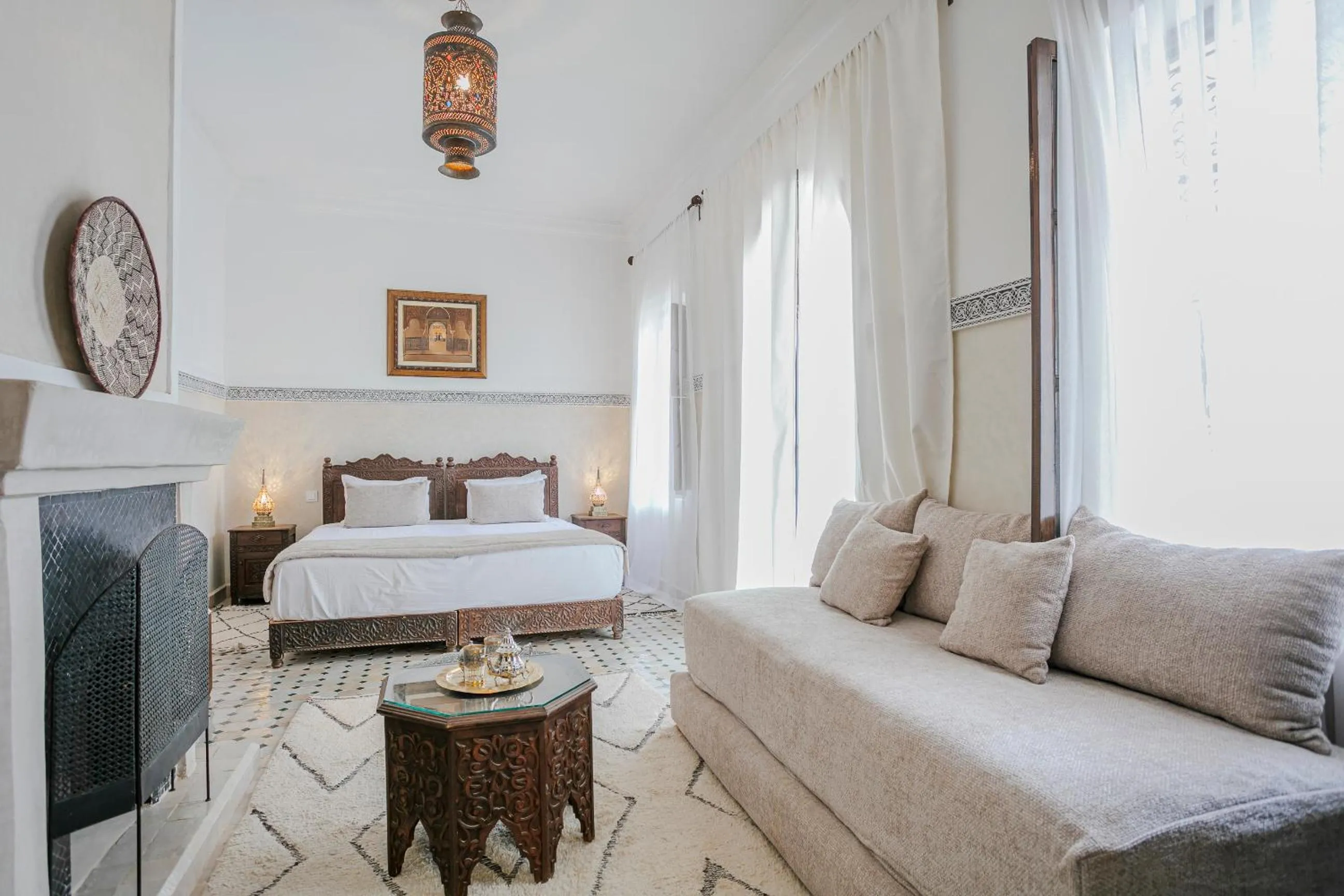 Photo of the whole room, Bed in RIAD ELNOUJOUM