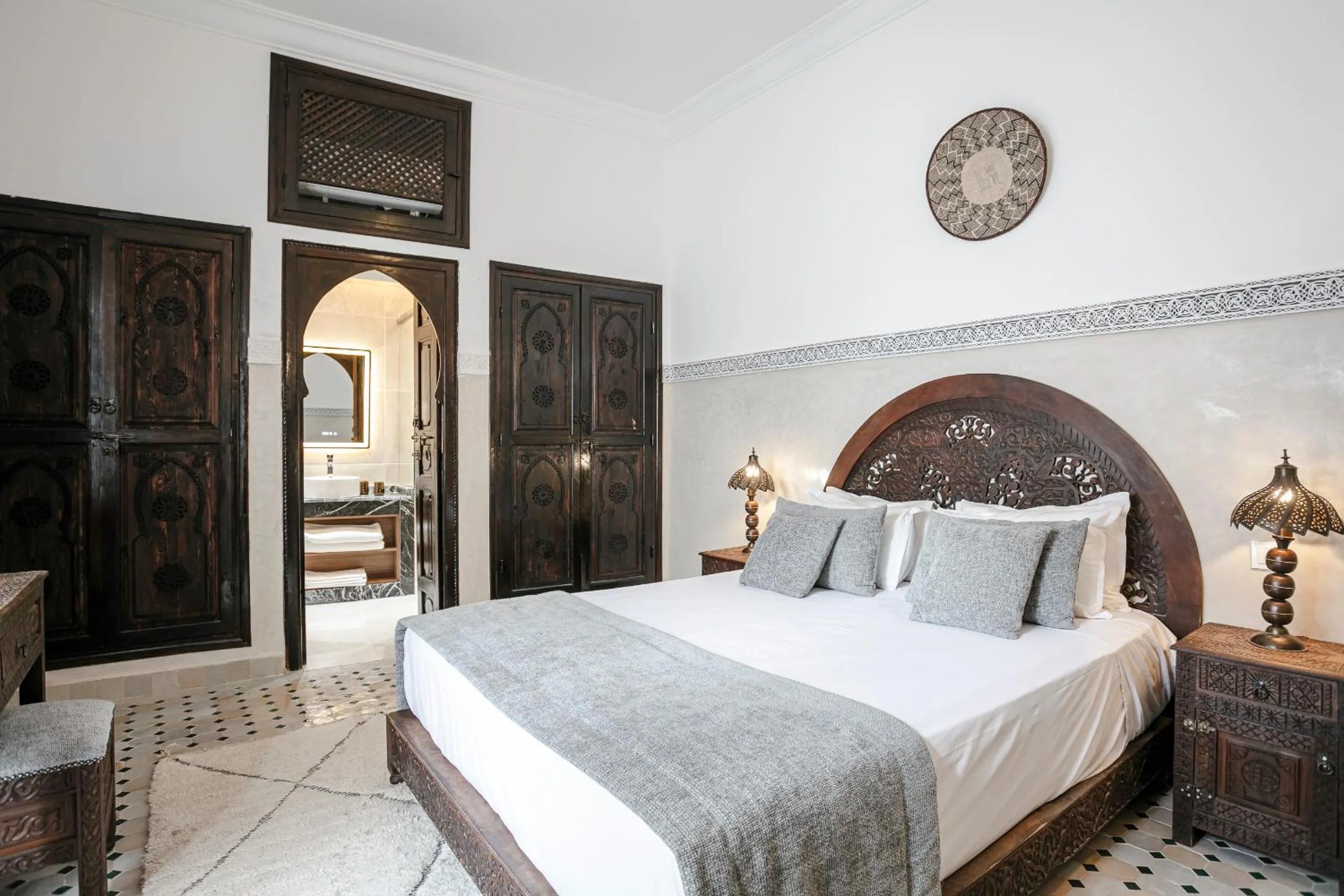 Bed in RIAD ELNOUJOUM