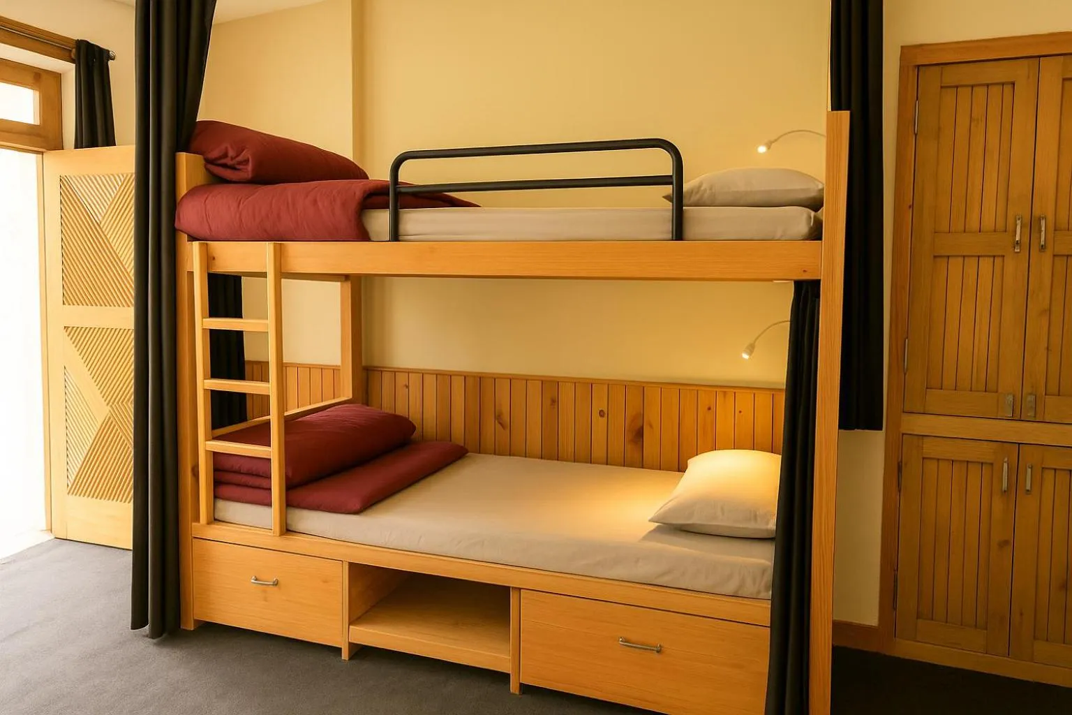 bunk bed, Bed in Beholden Stay And Cafe - A Luxury Boutique Hotel In Manali