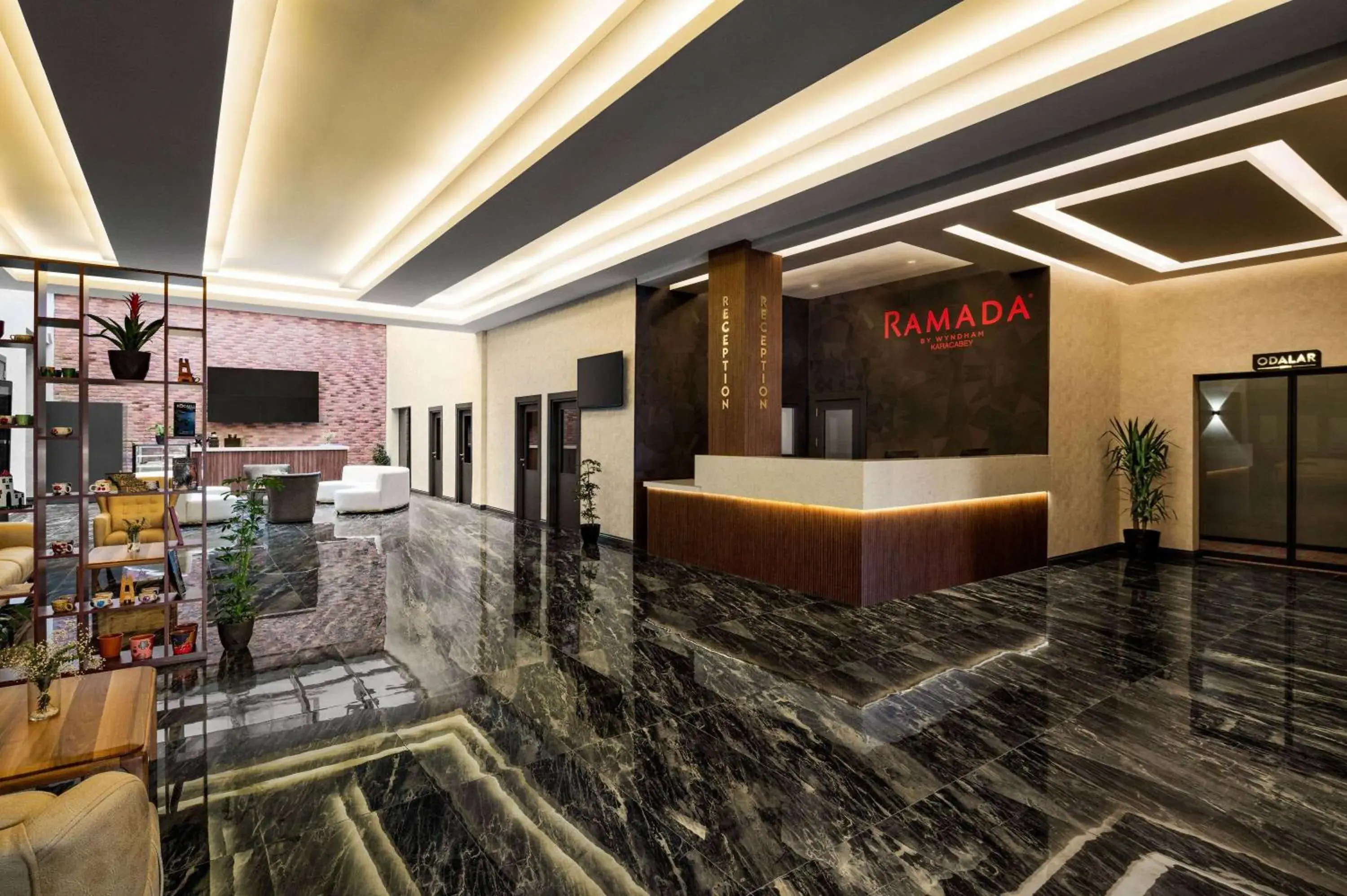 Lobby or reception in Ramada by Wyndham Karacabey Lobby or reception in Ramada by Wyndham Karacabey