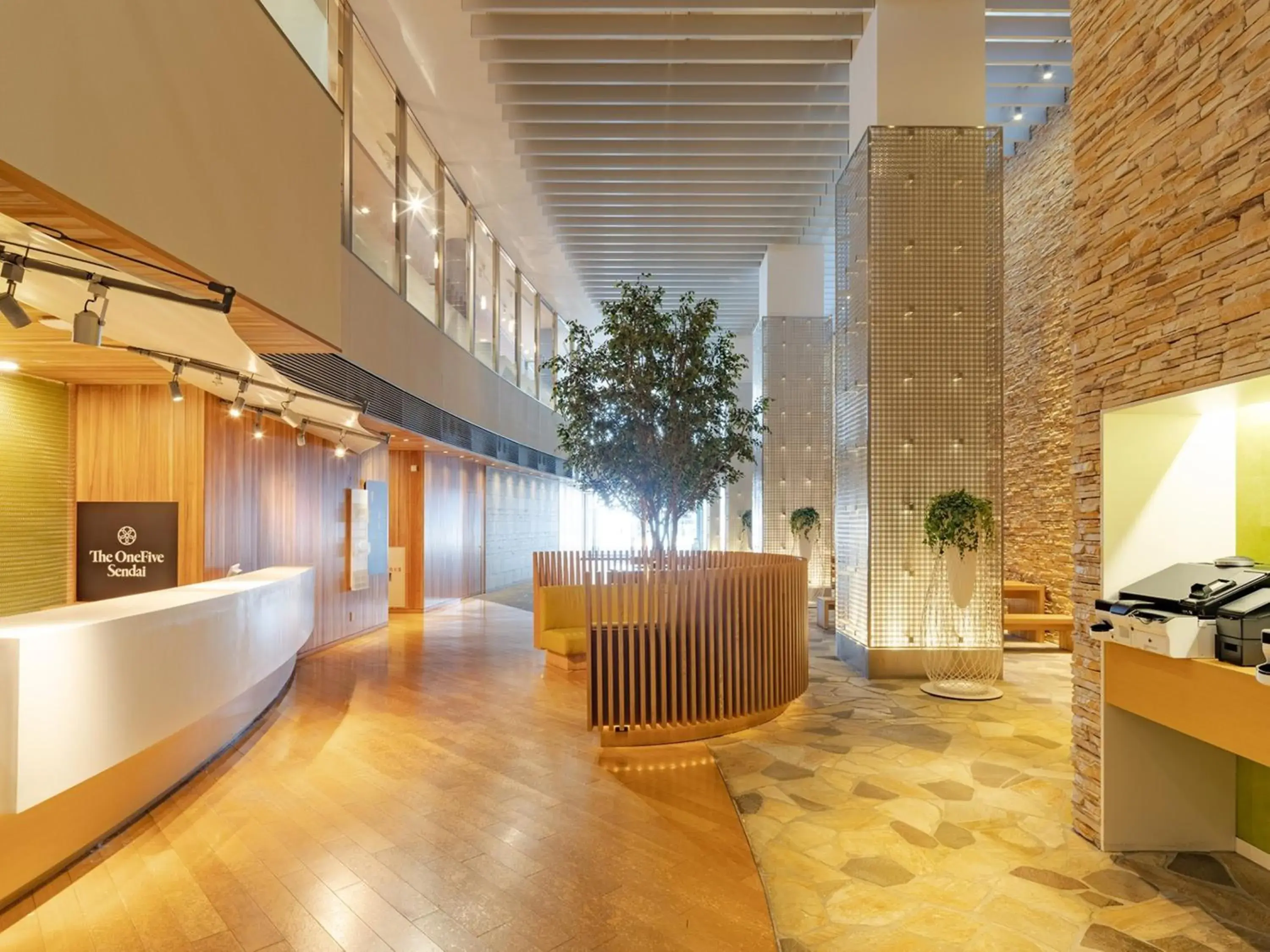 Lobby or reception in The OneFive Sendai Lobby or reception in The OneFive Sendai