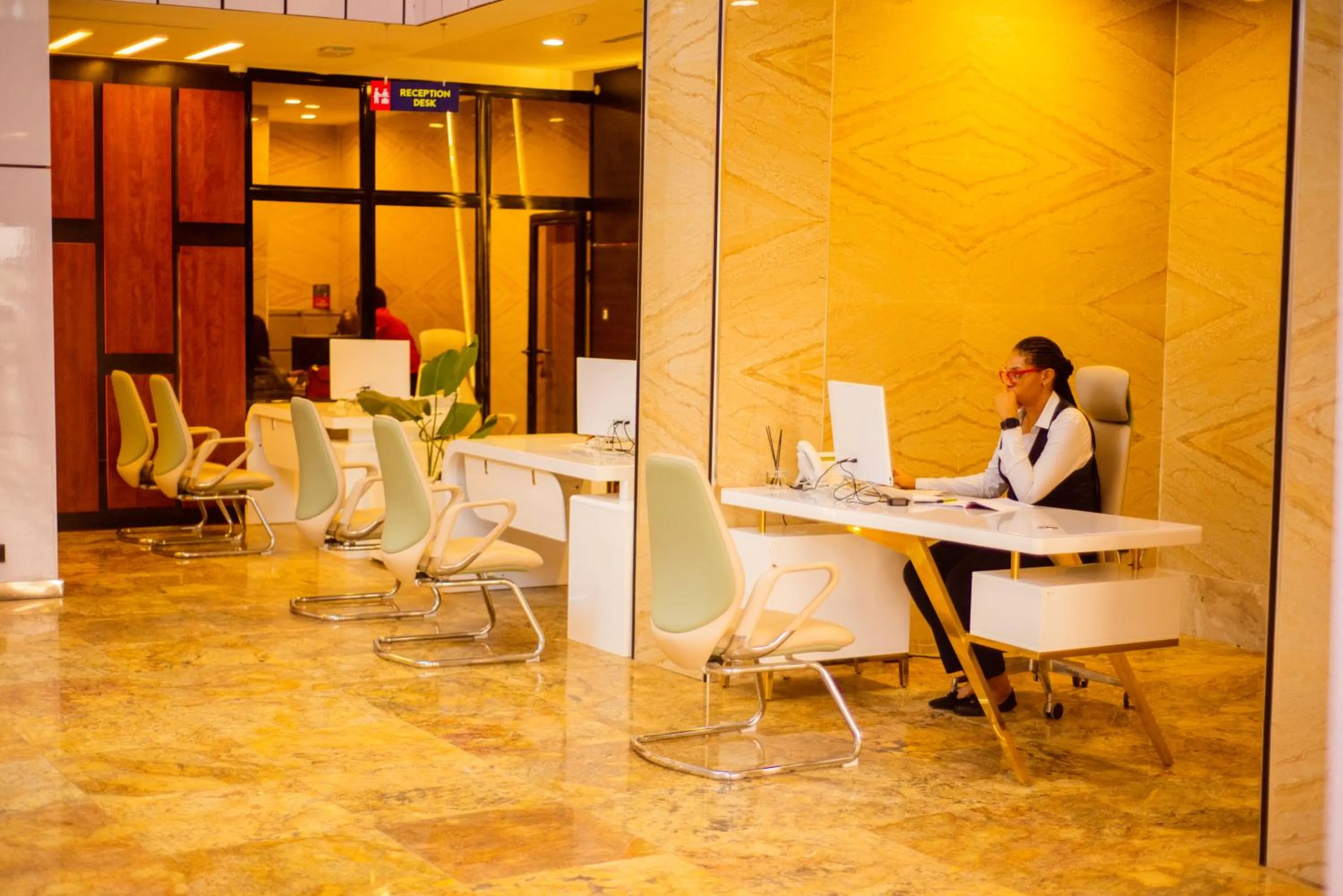 Lobby or reception in Boulevard Owerri Hotel