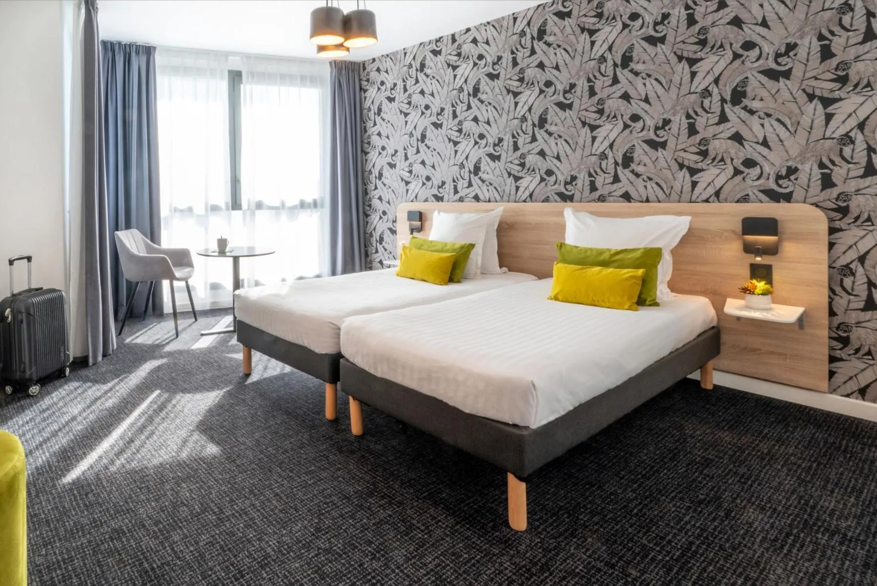 Bed in Nemea Appart Hotel Nice Arenas Aéroport