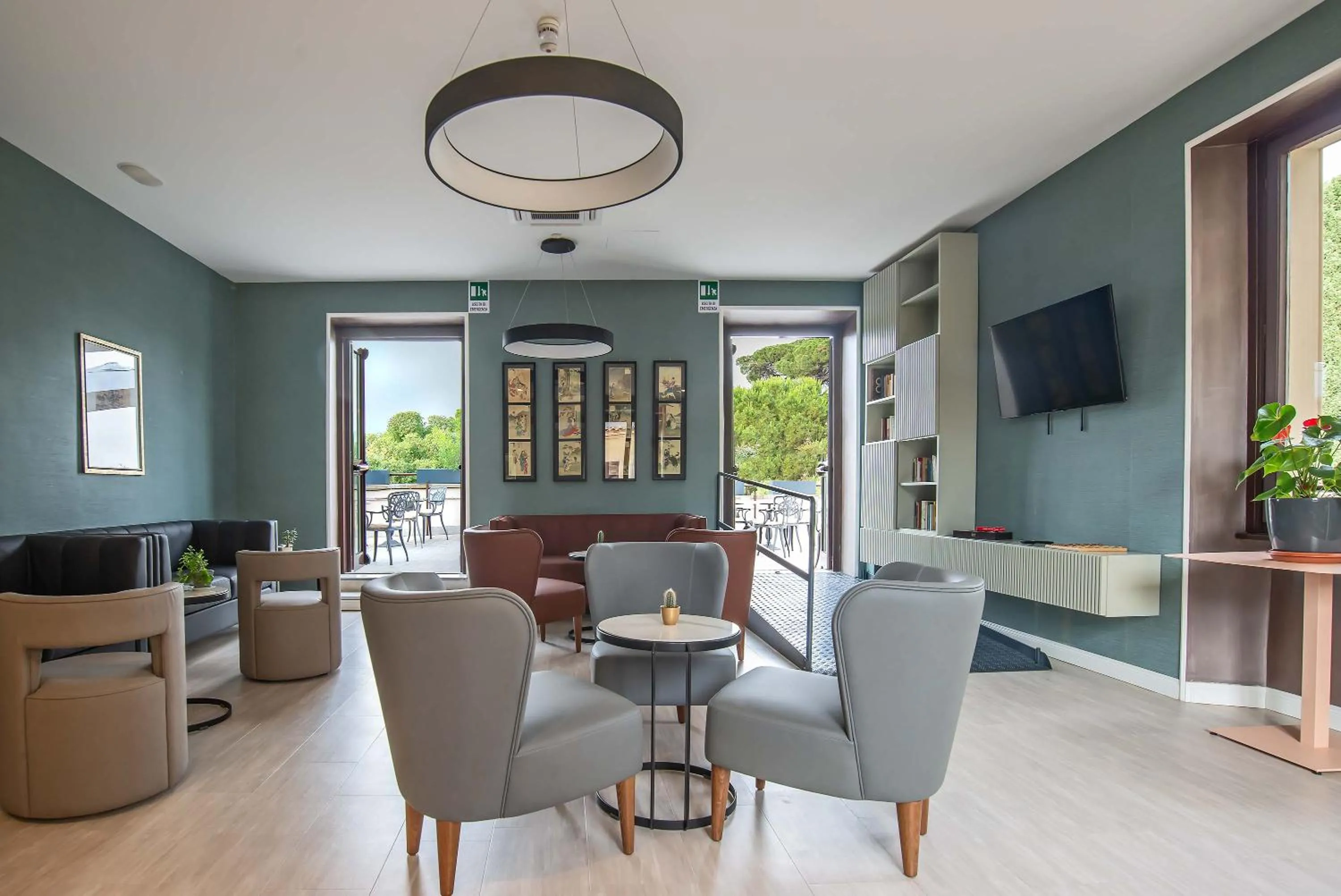 Communal lounge/ TV room in HOTEL DELLE CIVETTE