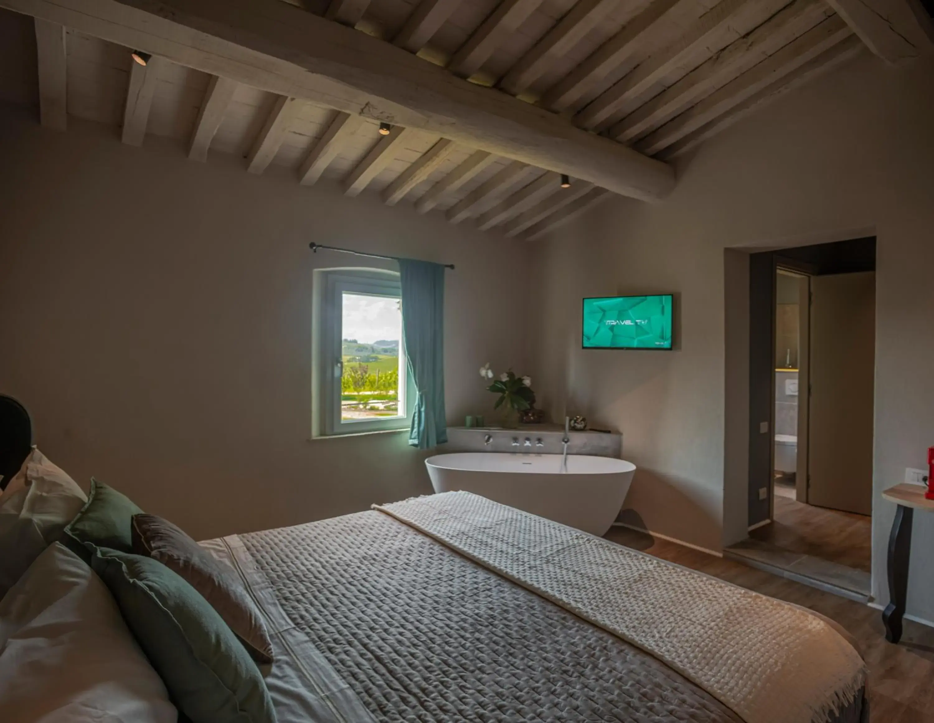 Deluxe Double Room with Bath in Relais Borgo Elissa Deluxe Double Room with Bath in Relais Borgo Elissa