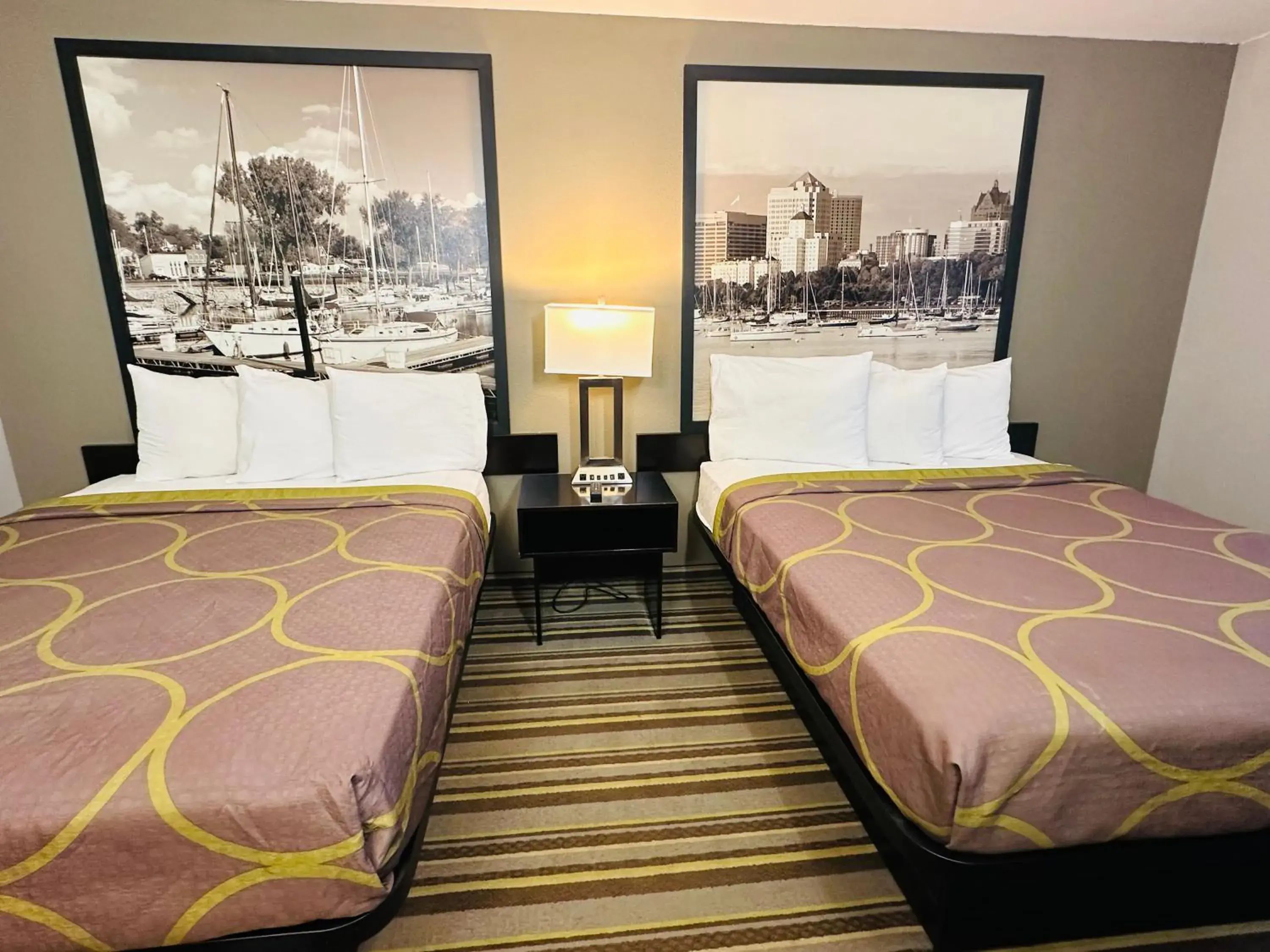 Bed in Super 8 by Wyndham Delavan Near Lake Geneva Bed in Super 8 by Wyndham Delavan Near Lake Geneva