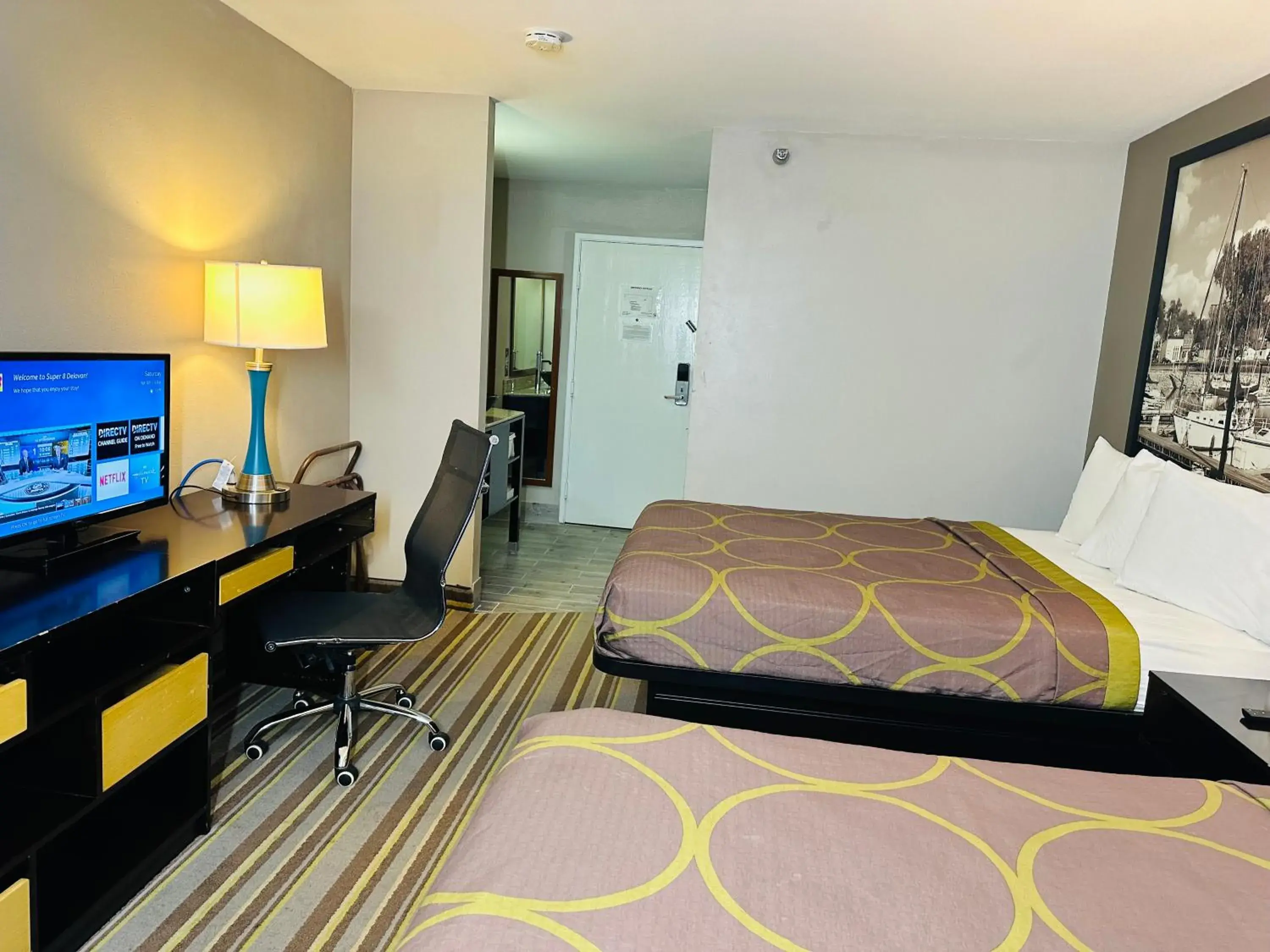 Bed in Super 8 by Wyndham Delavan Near Lake Geneva Bed in Super 8 by Wyndham Delavan Near Lake Geneva