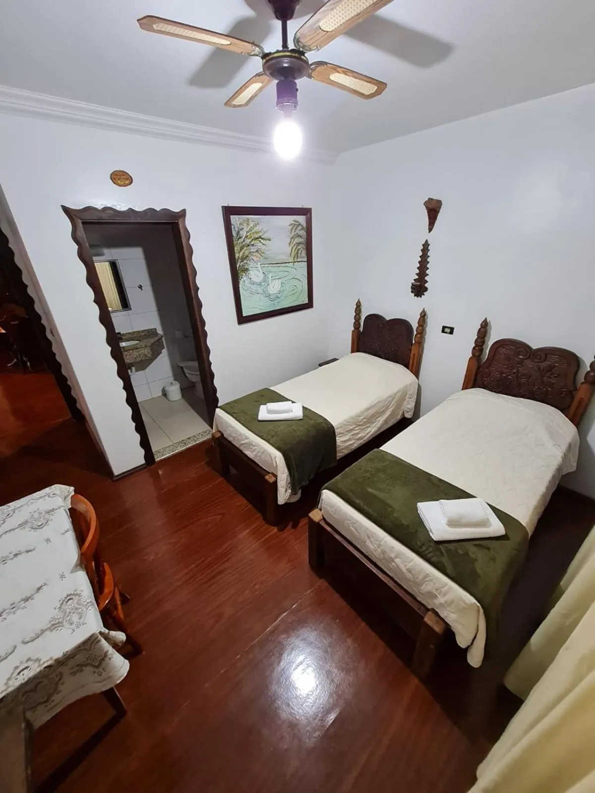 Bed in Hotel Schneider