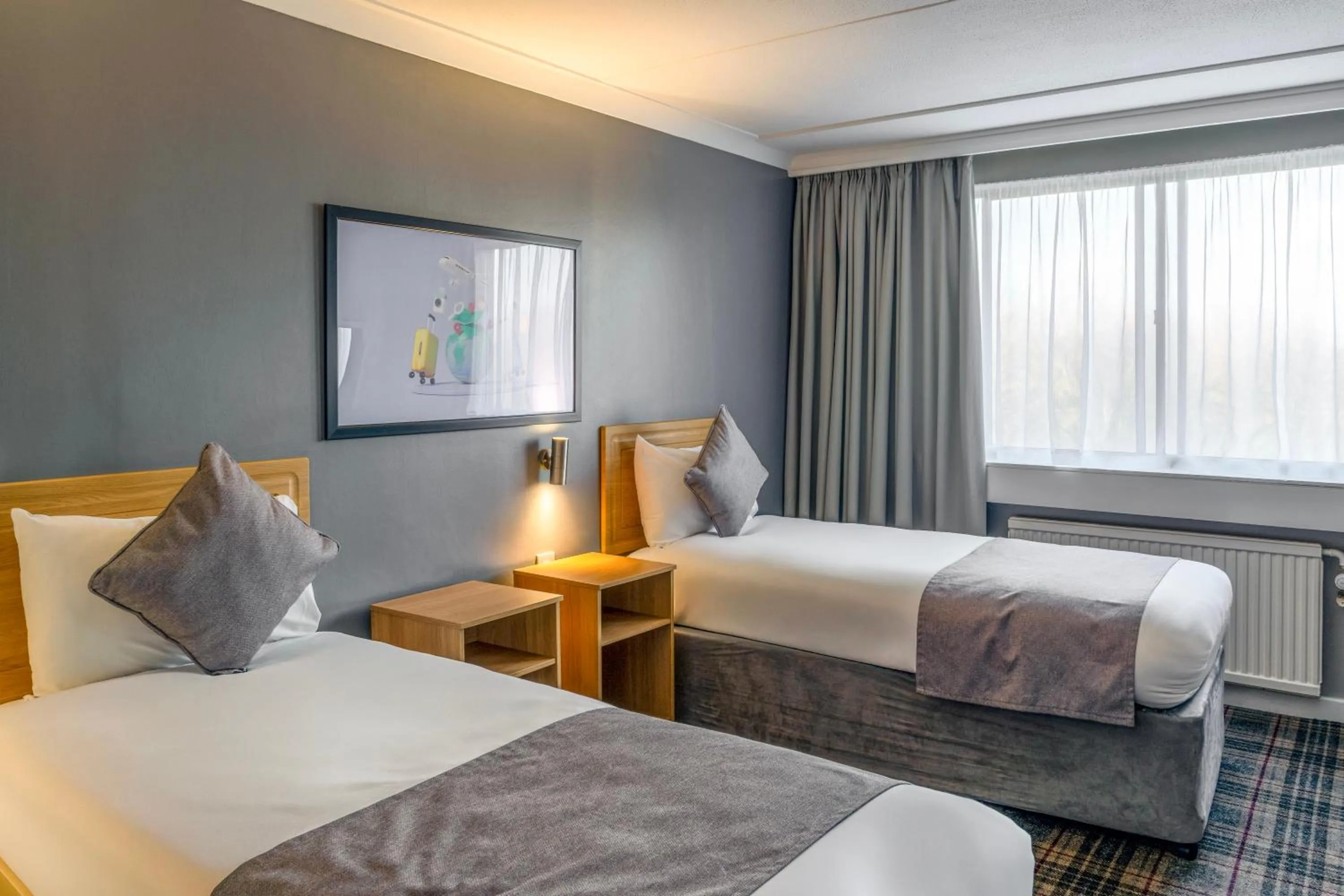 Bed in Airport Hotel Manchester