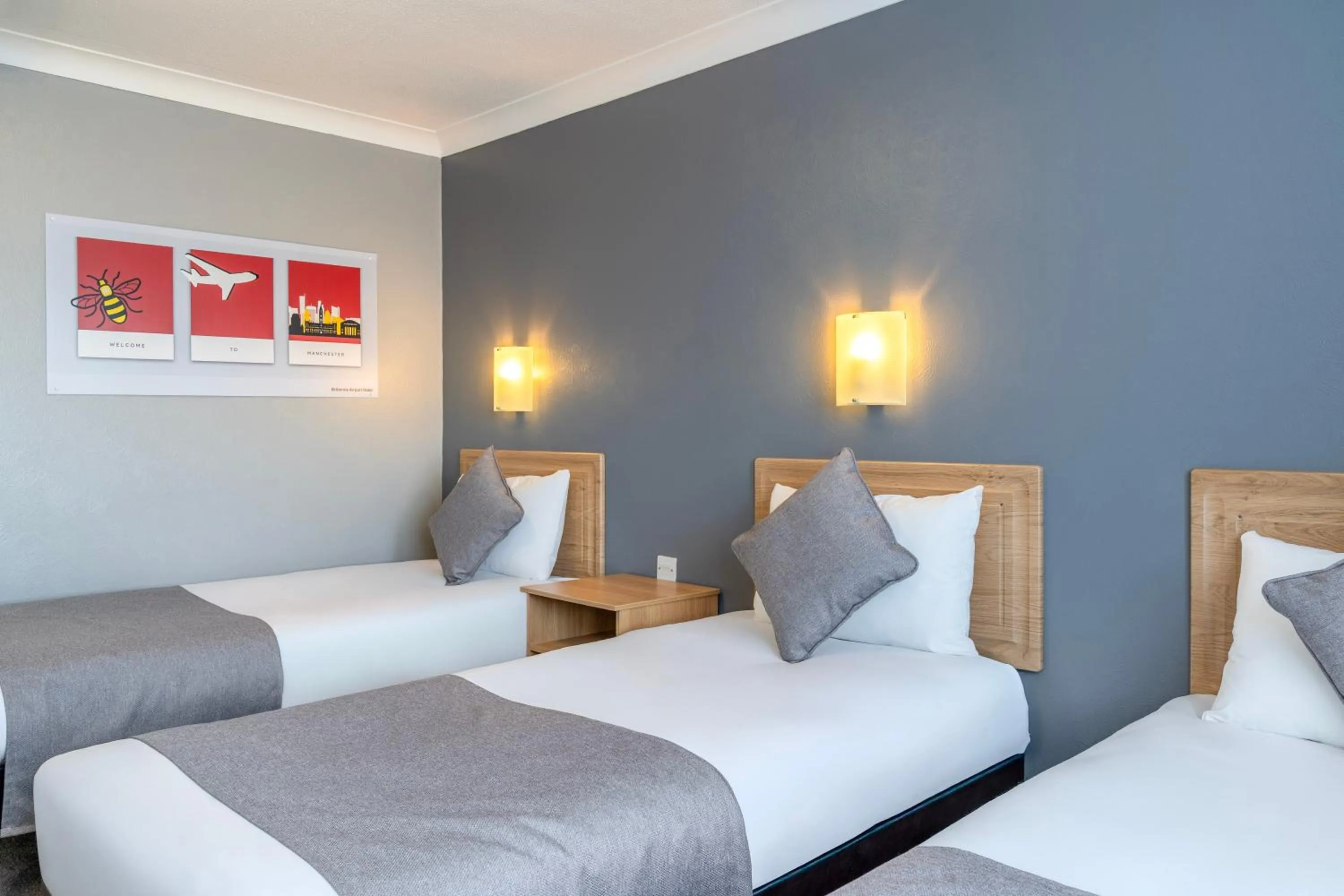 Bed in Airport Hotel Manchester