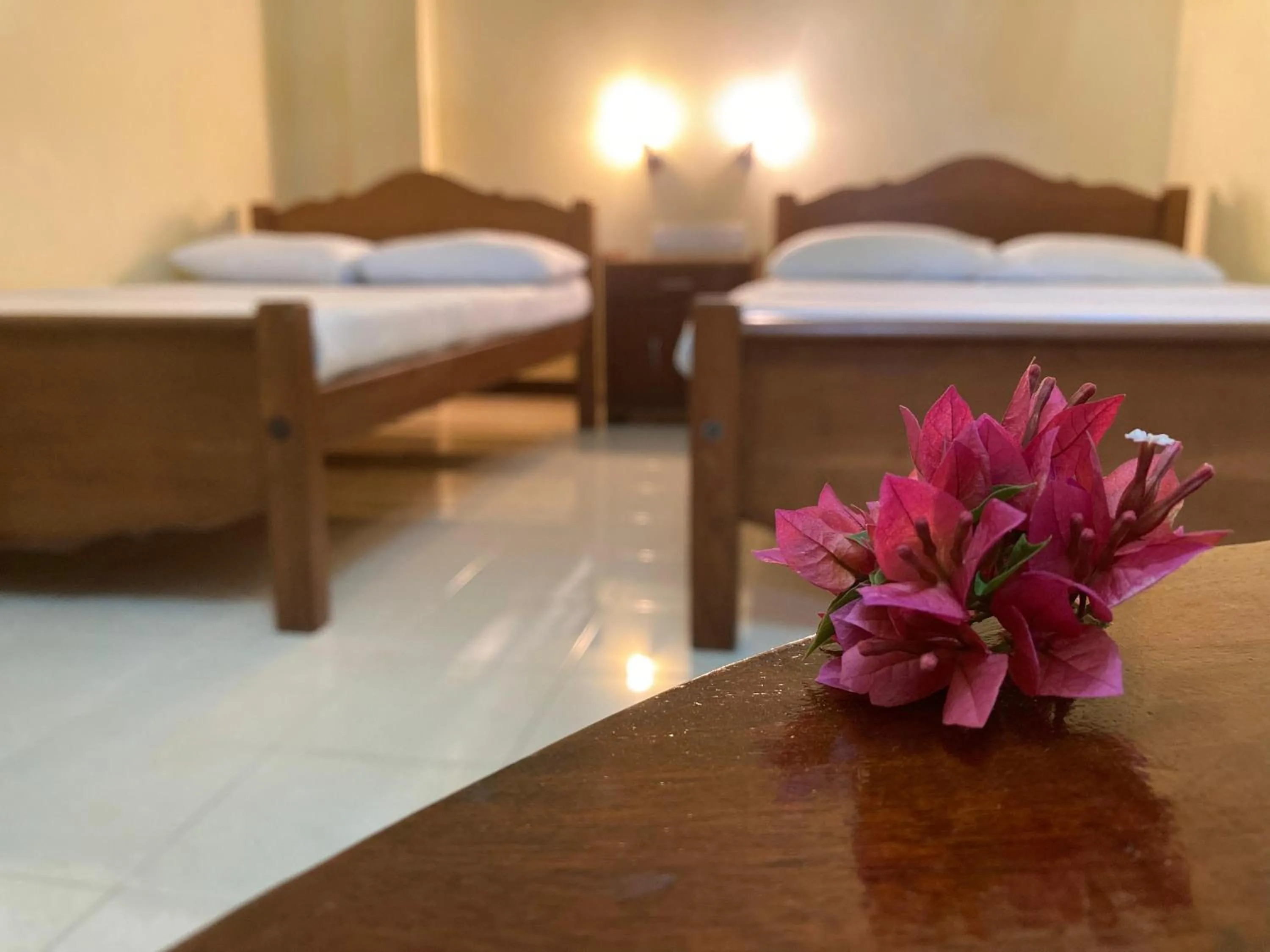 Bed in Rainforest Lodge, Deniyaya singheraja