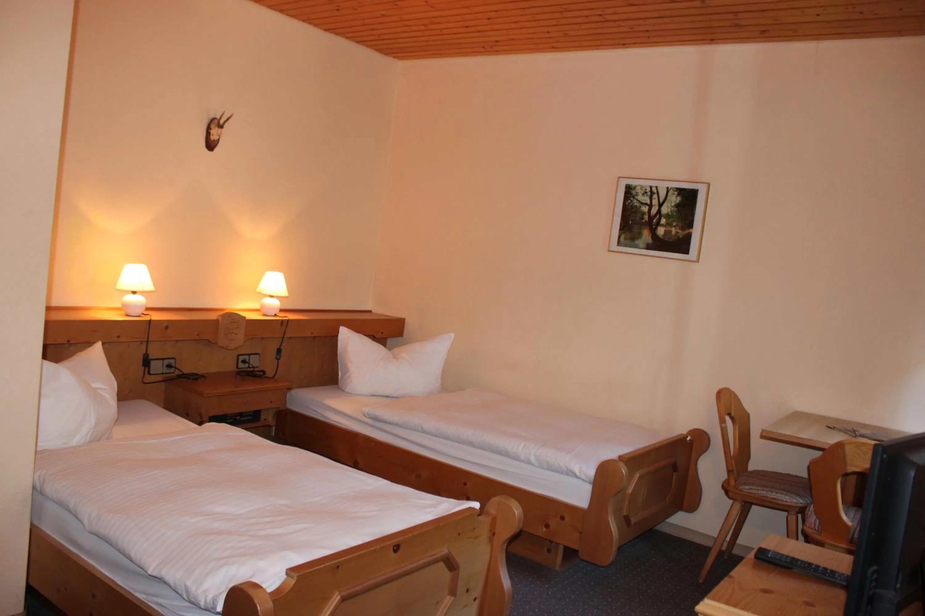 Bed in Berggasthof Hoherodskopf