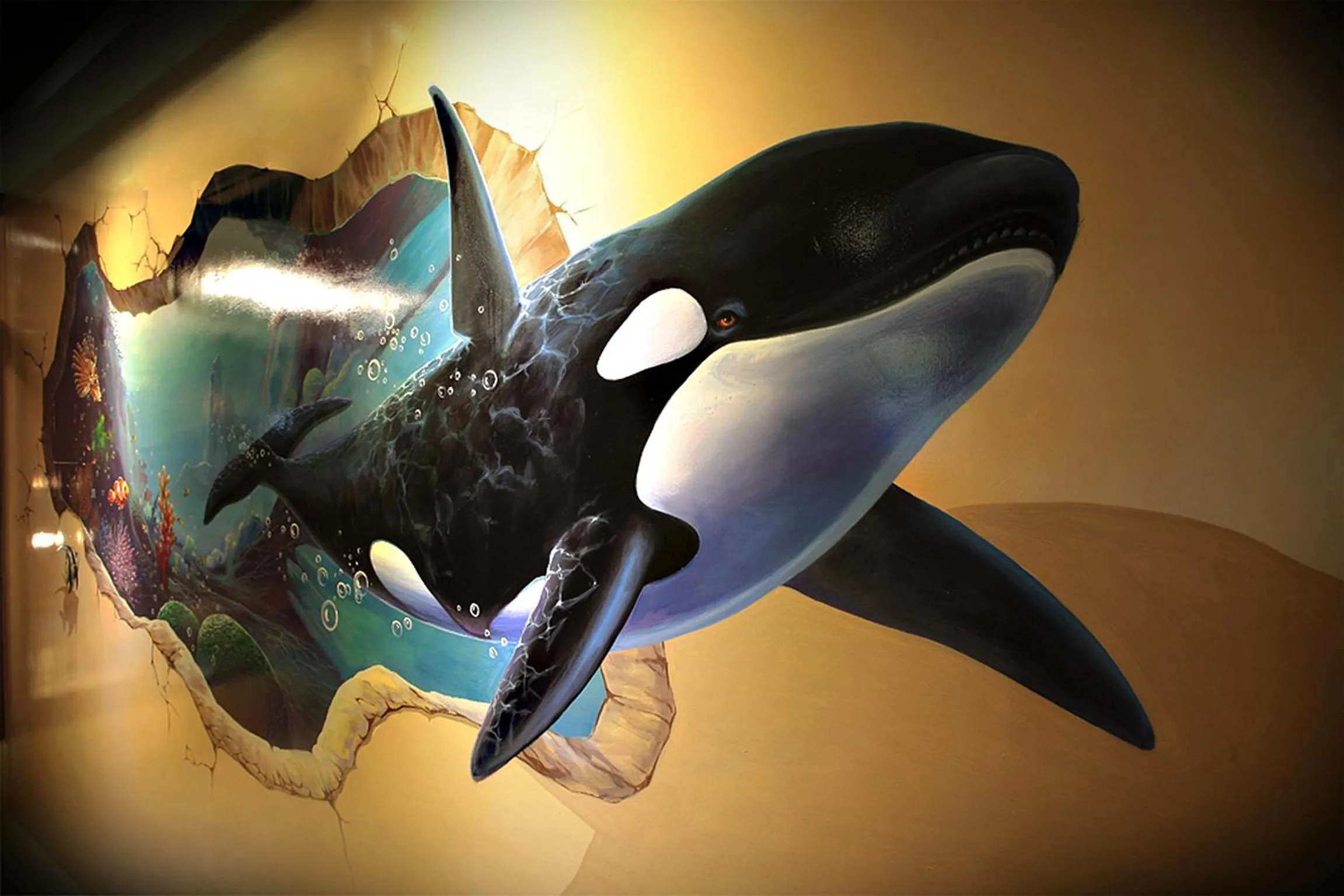 Decorative detail in 3D Sunflower Embossed B&B