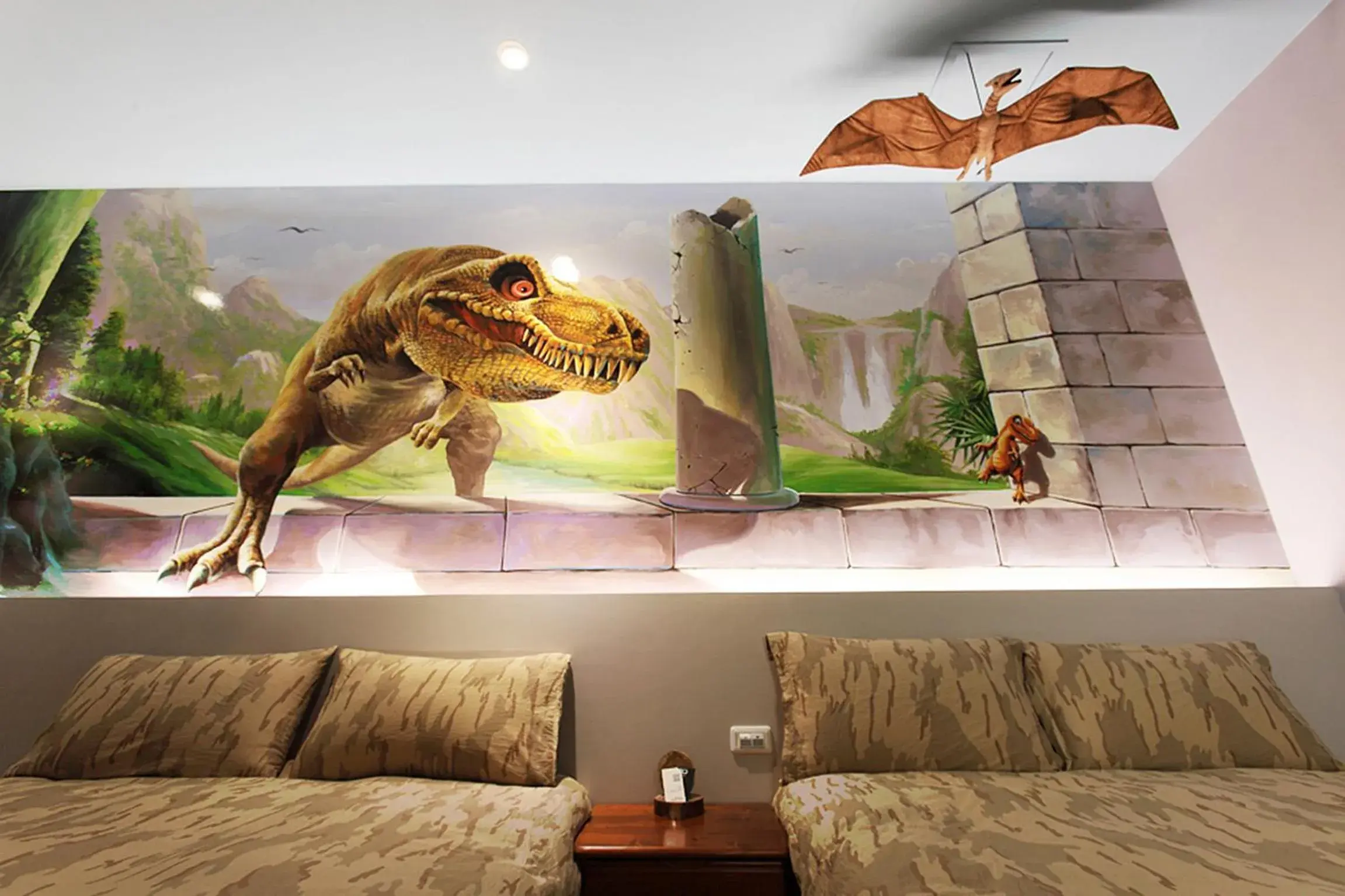 Photo of the whole room in 3D Sunflower Embossed B&B Photo of the whole room in 3D Sunflower Embossed B&B