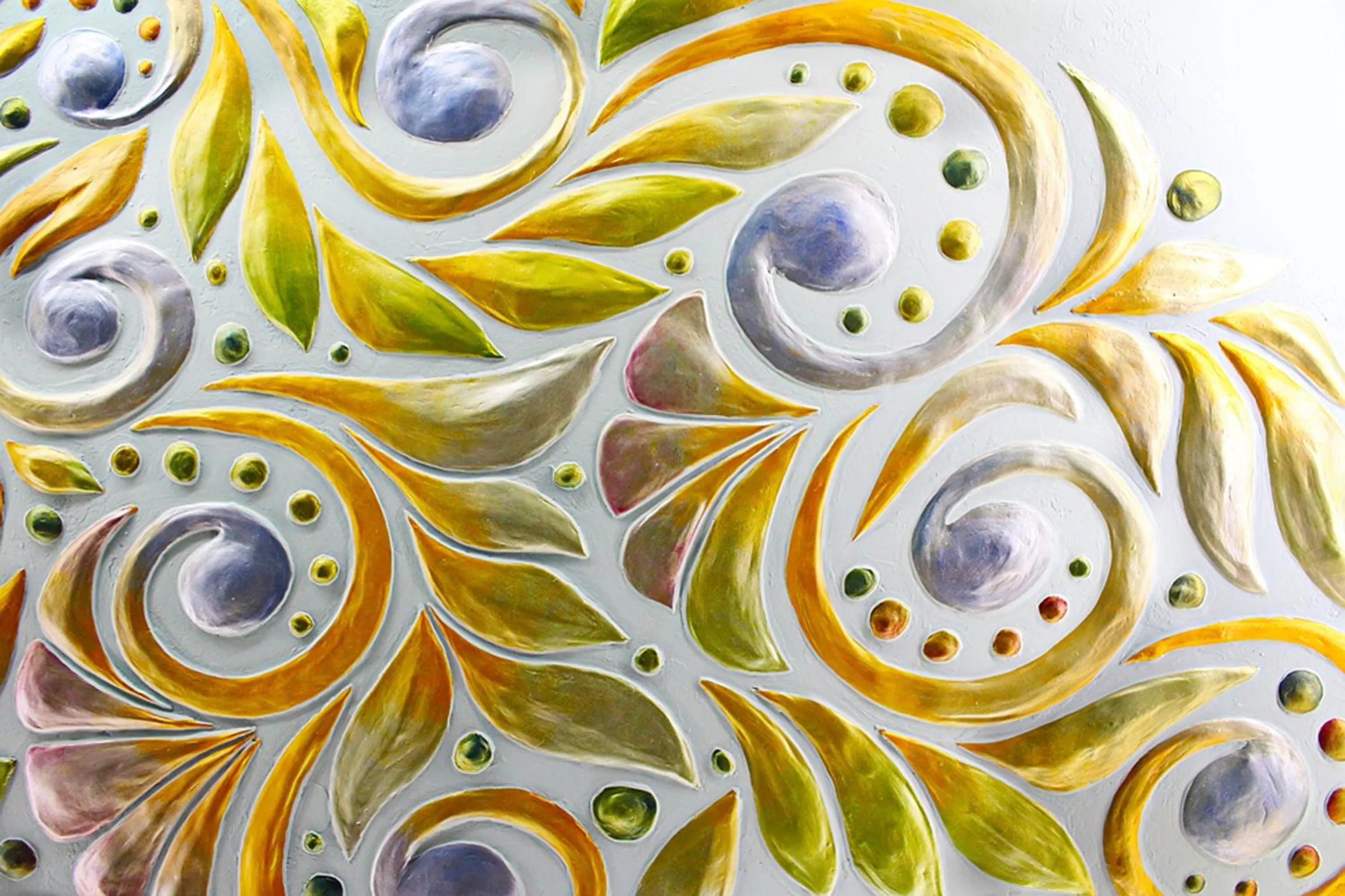 Decorative detail in 3D Sunflower Embossed B&B