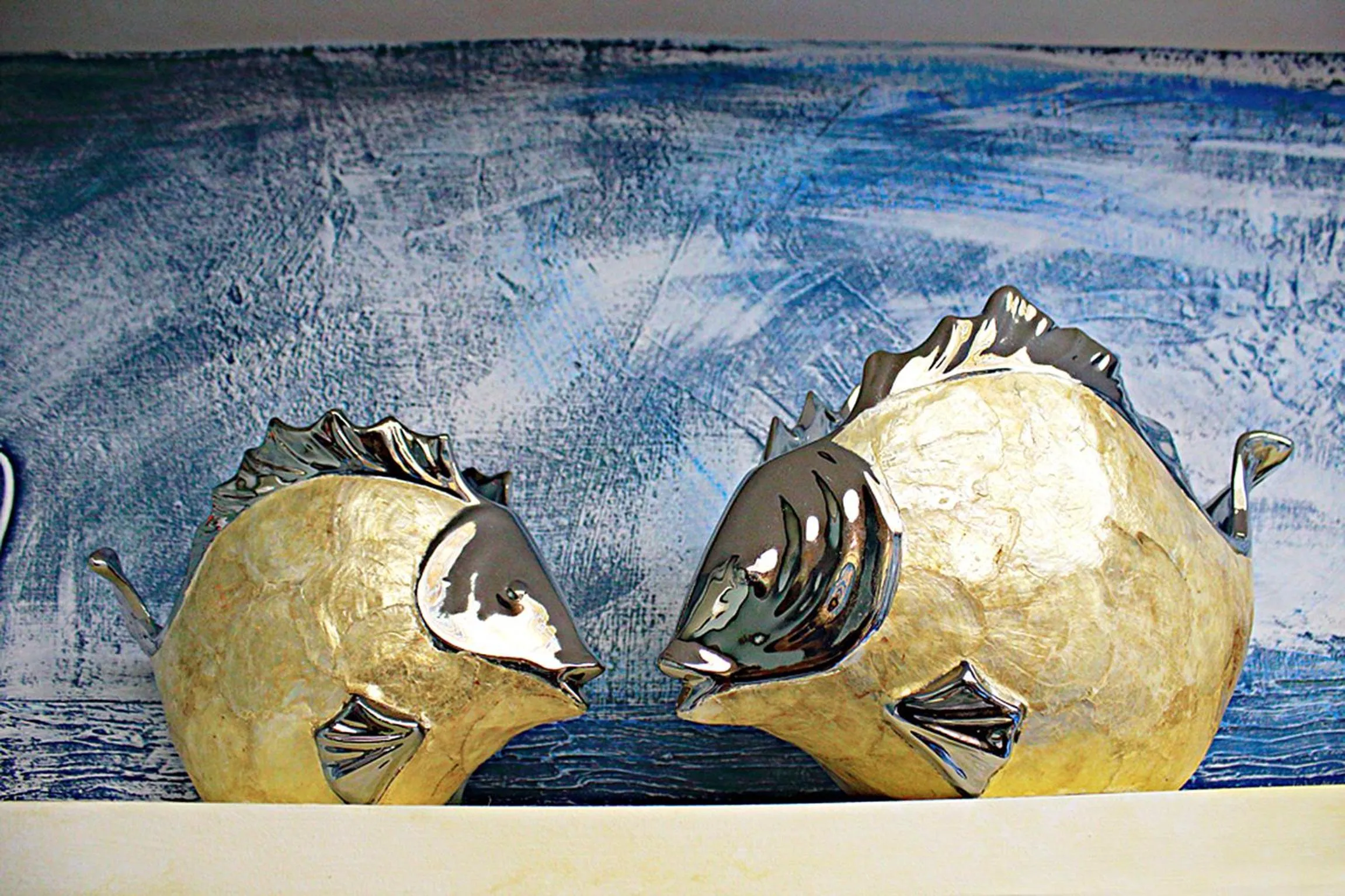 Decorative detail in 3D Sunflower Embossed B&B