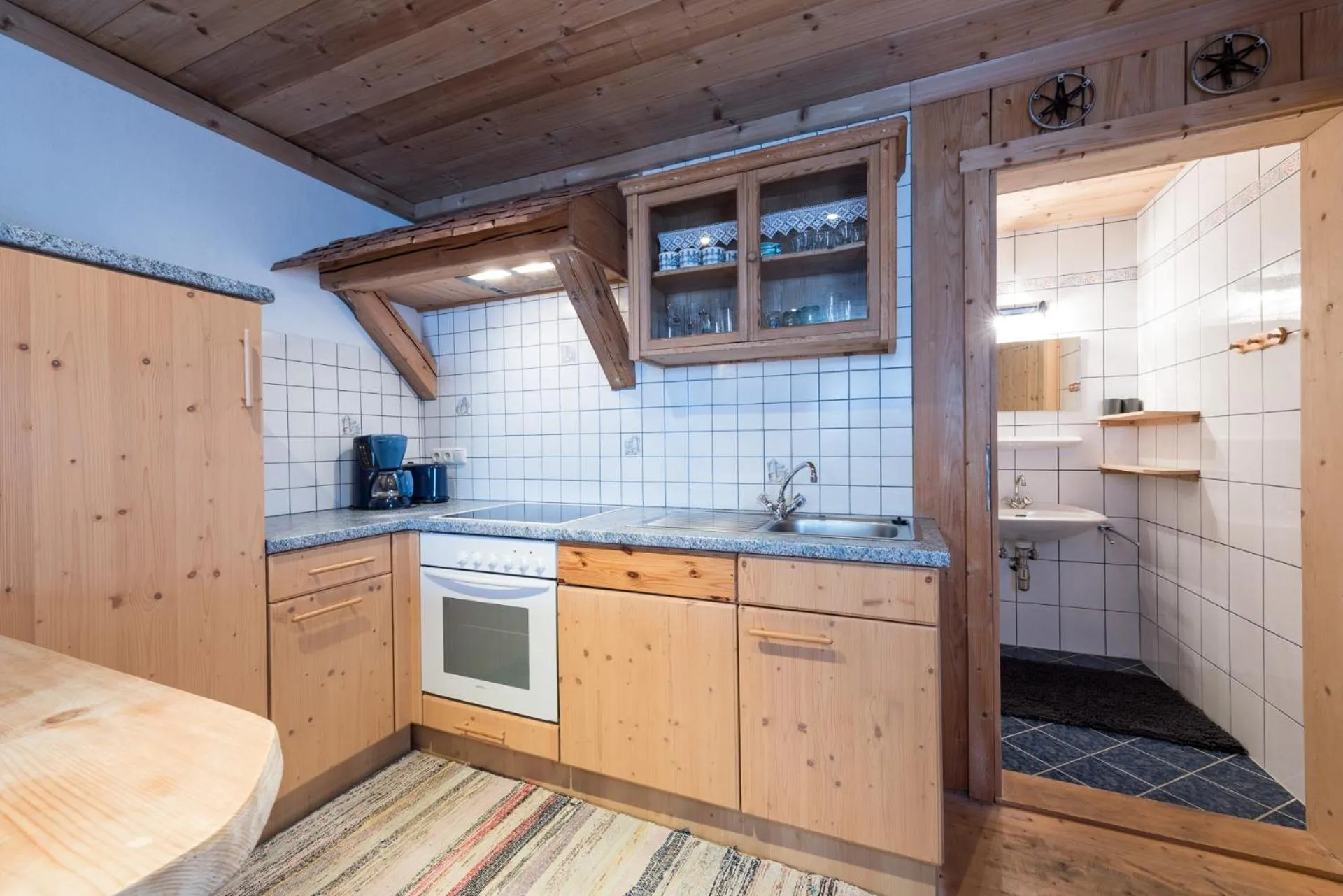 kitchen in Berggasthof Biberg
