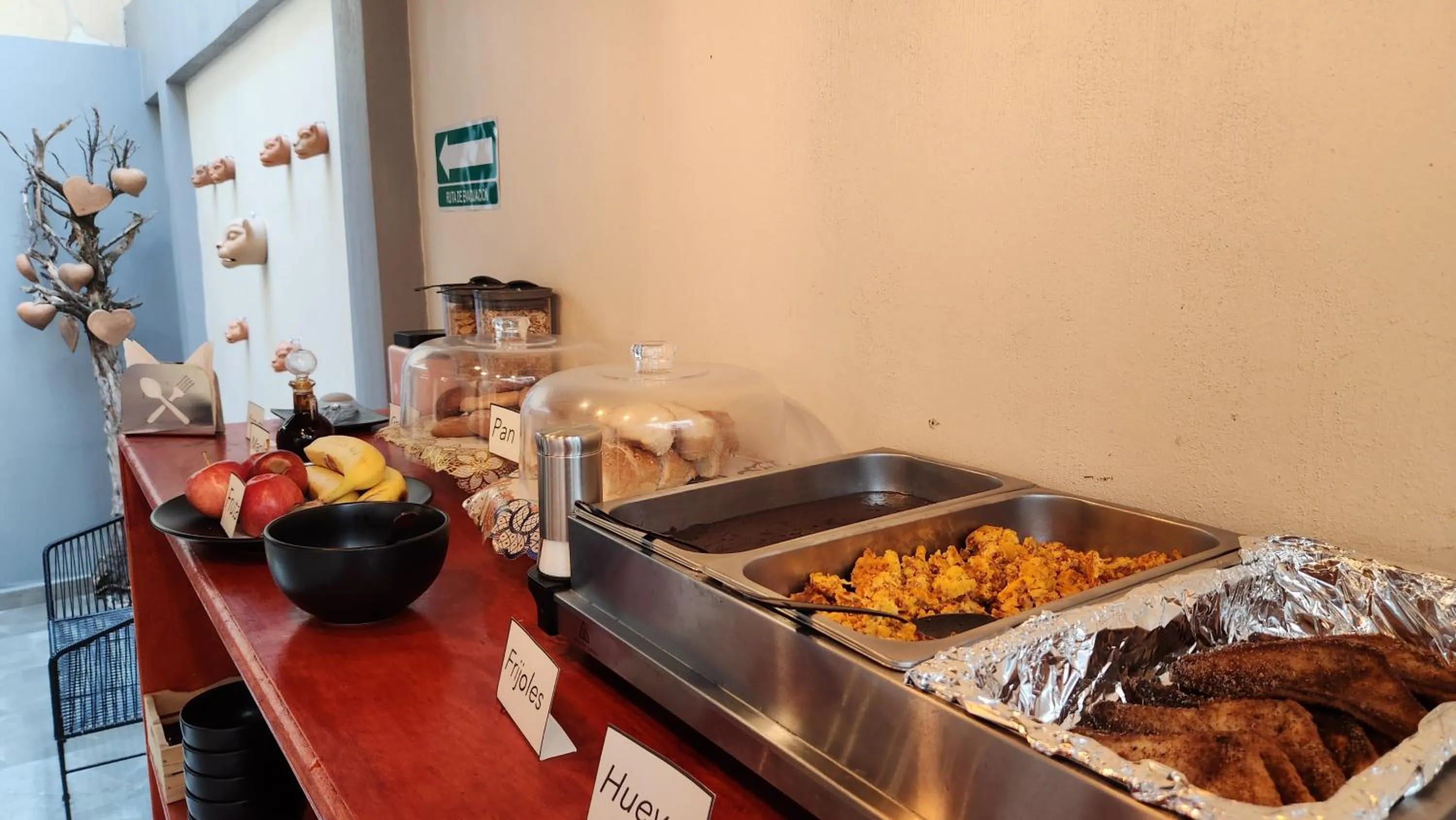 Continental breakfast in Piedra Negra Boutique Hotel