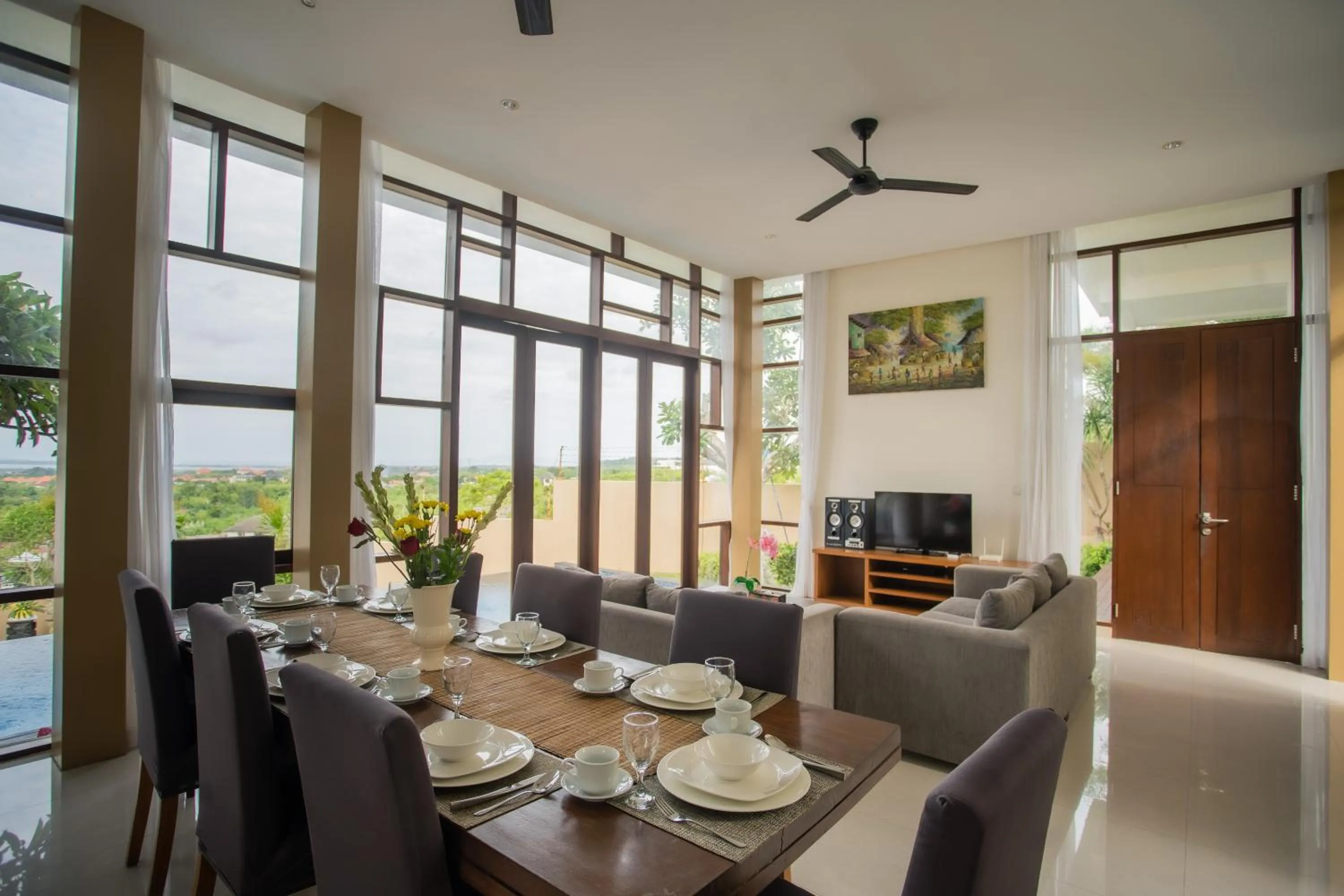 Living room in Jimbaran Sea View Villa