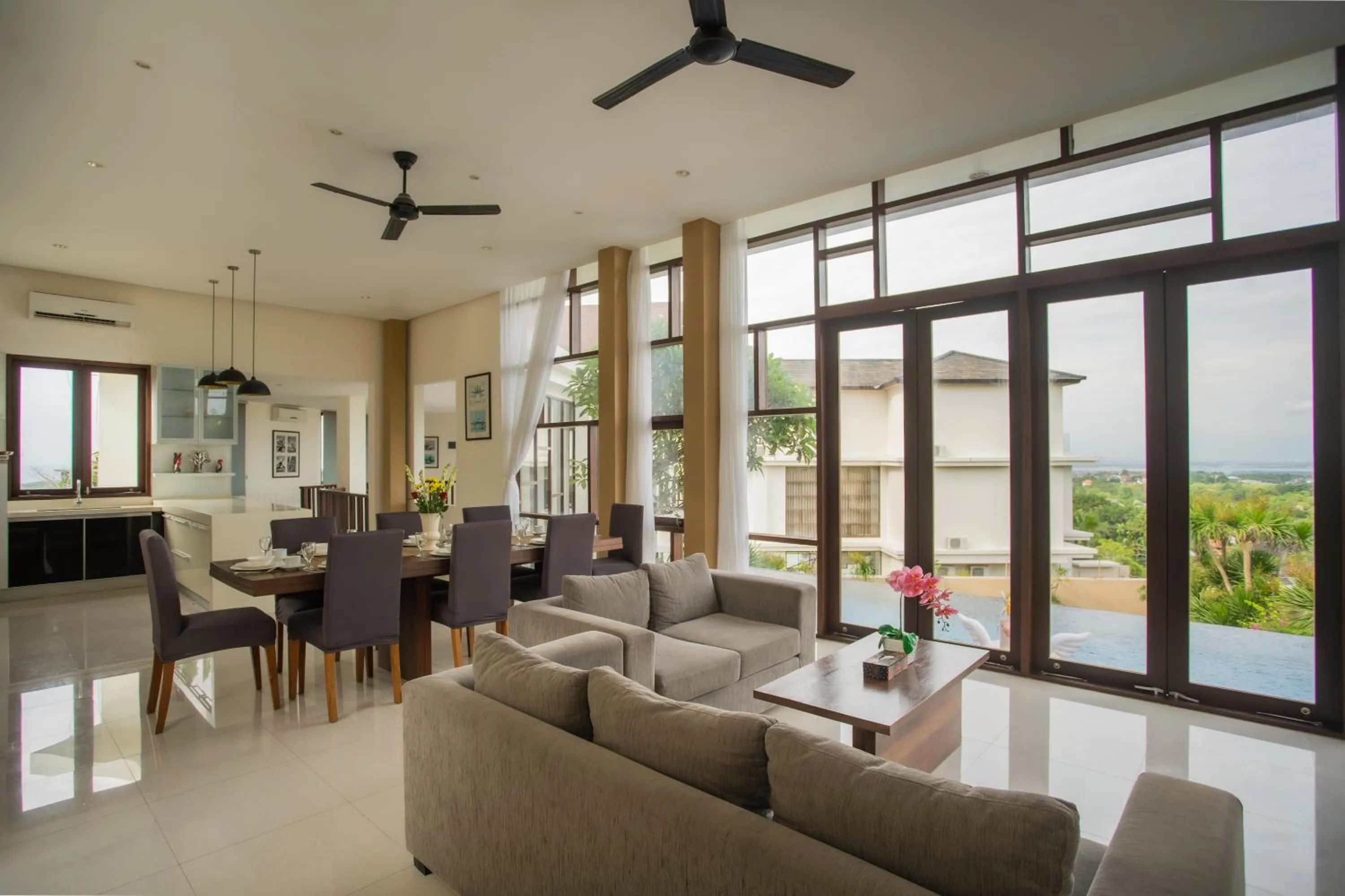 TV and multimedia in Jimbaran Sea View Villa