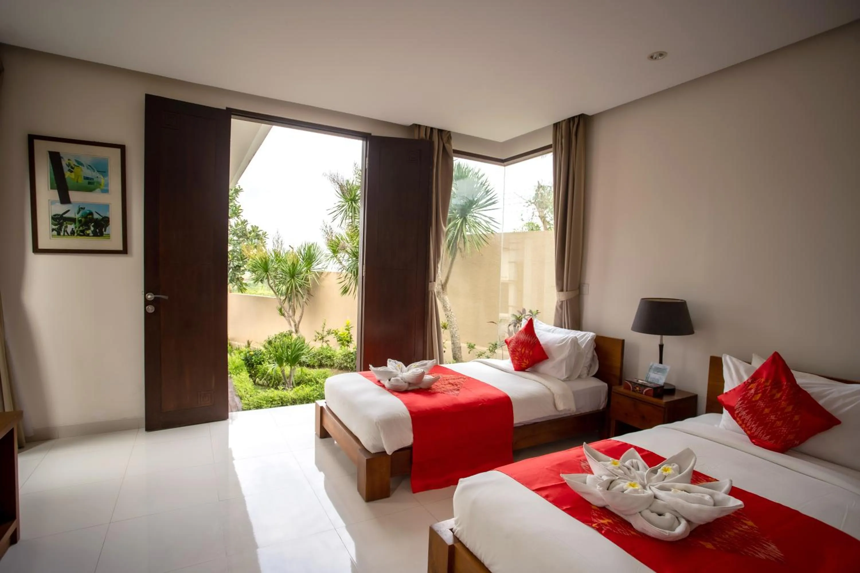 Bed in Jimbaran Sea View Villa