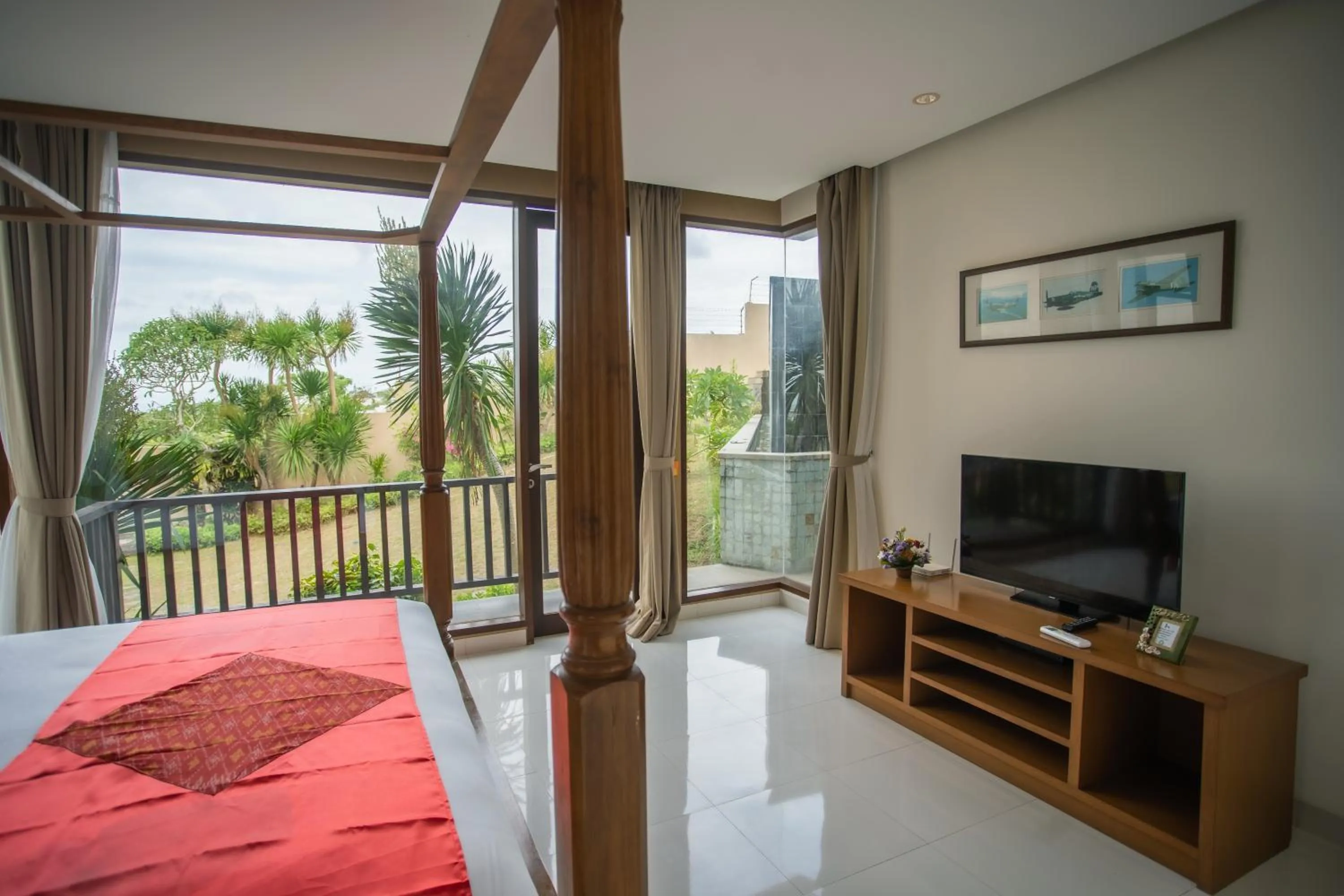 Bed in Jimbaran Sea View Villa