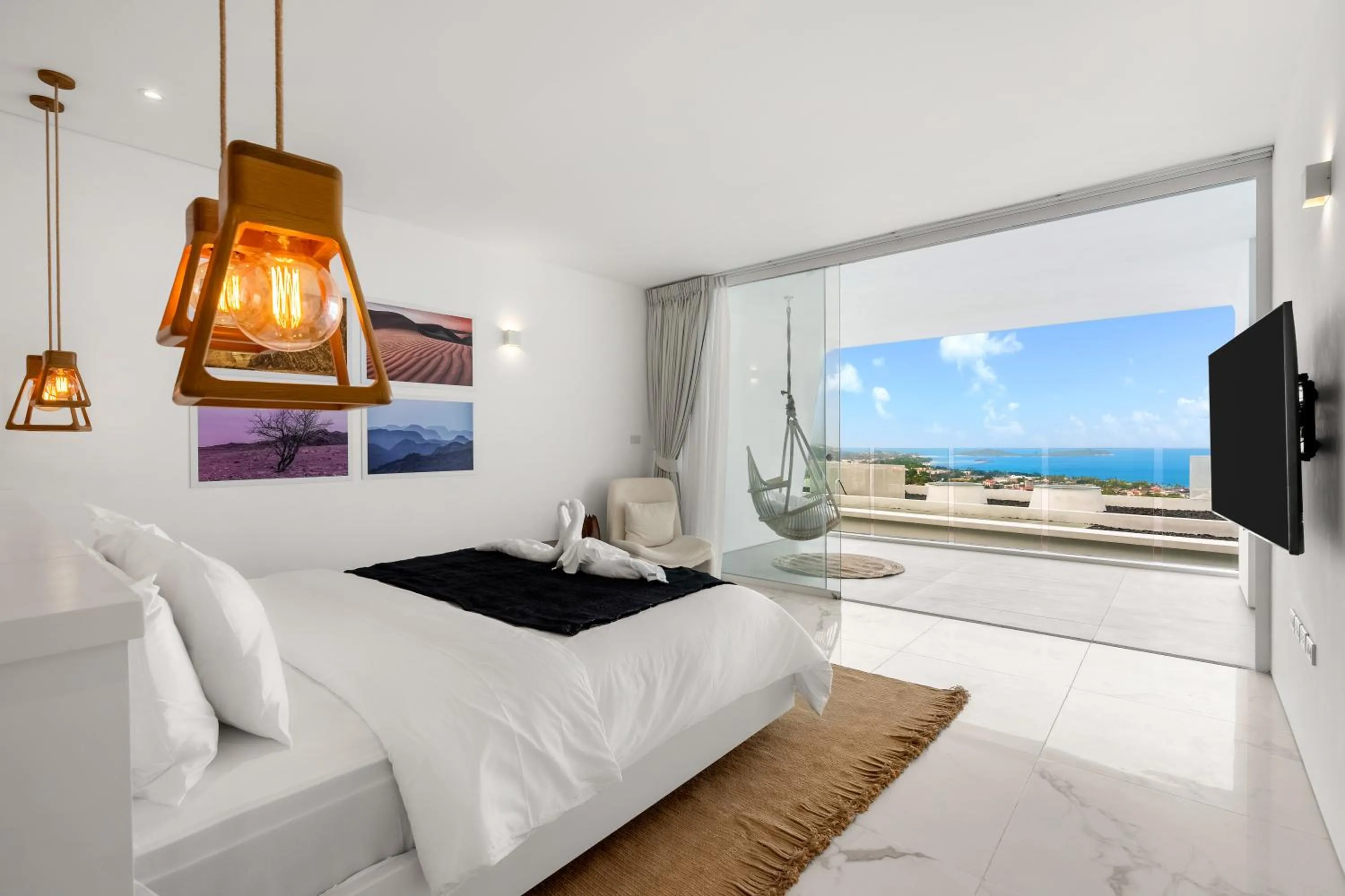 Bedroom, Bed in Golden Lotus Villas
