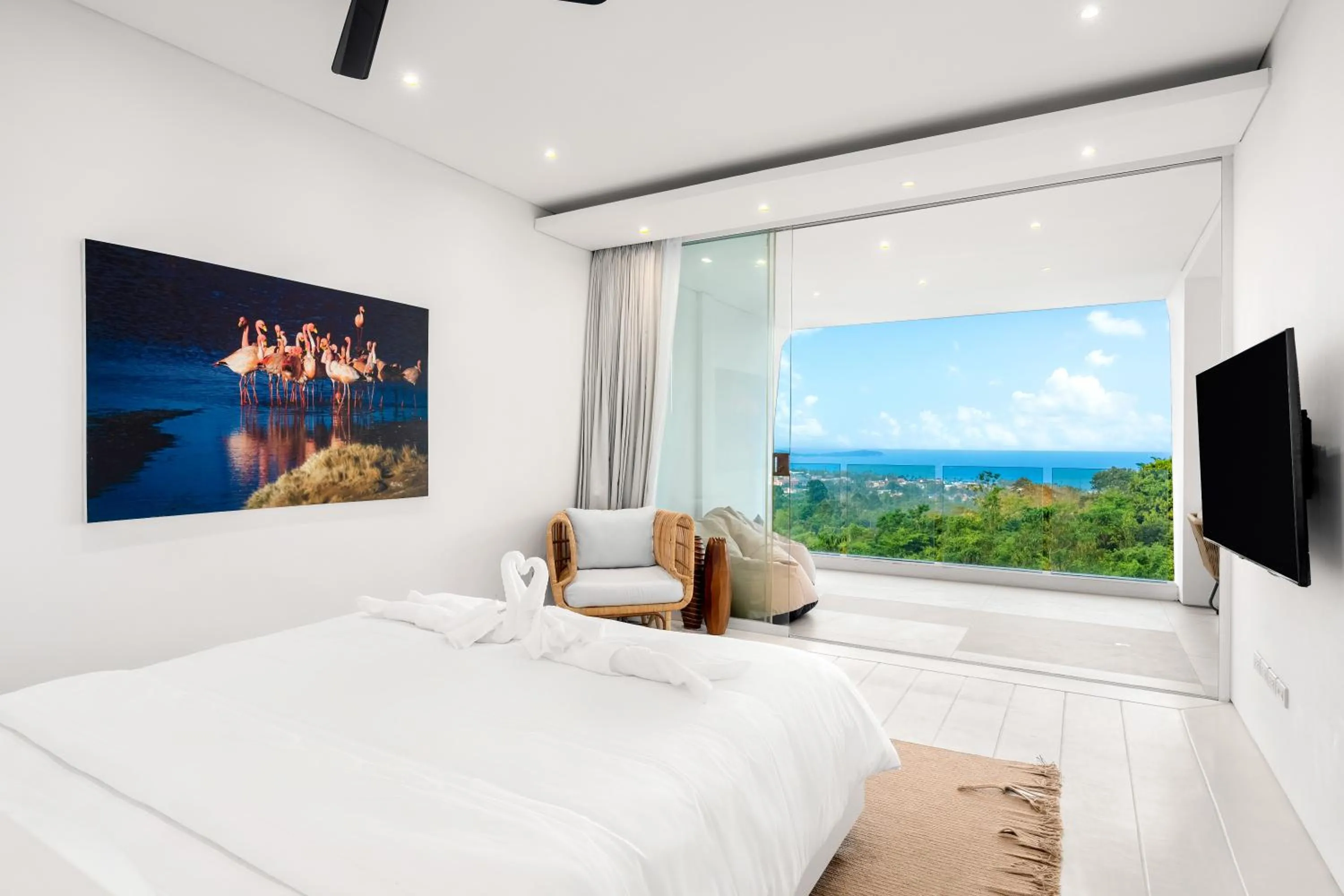 Bedroom, Bed in Golden Lotus Villas