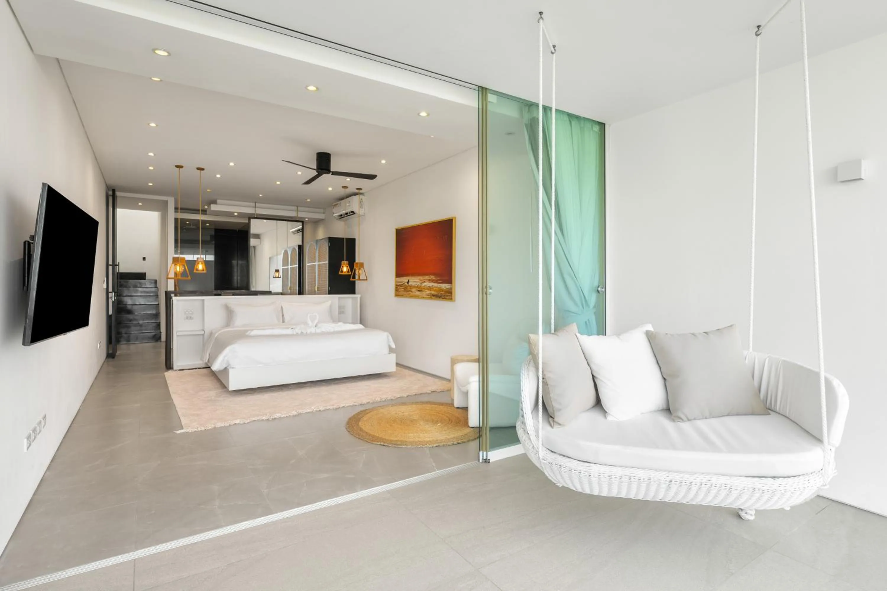 Balcony/Terrace, Bed in Golden Lotus Villas