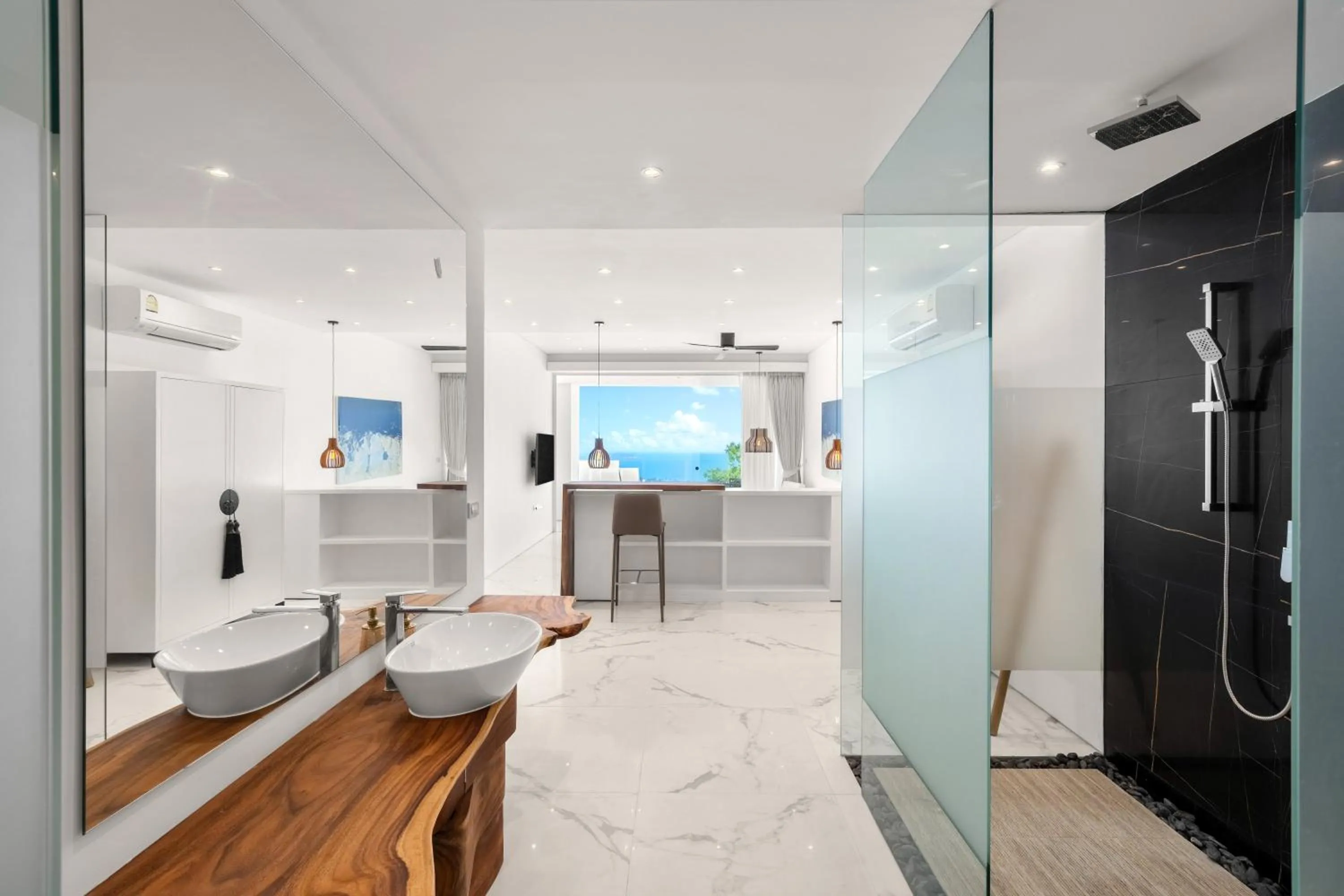 Shower in Golden Lotus Villas