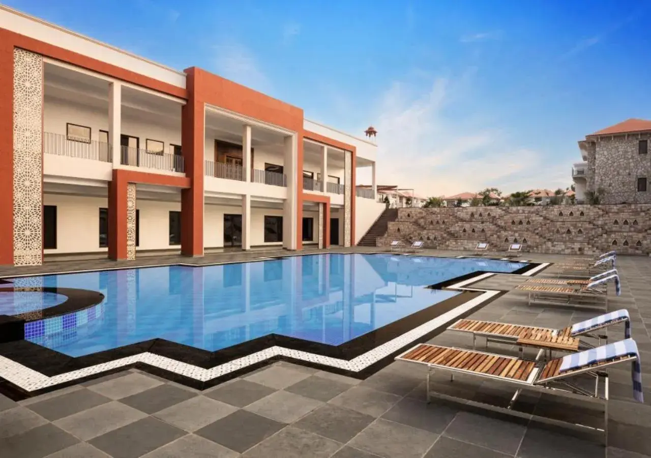 Swimming pool in Bookmark Resorts, Jogi Mahal, Ranthambore Swimming pool in Bookmark Resorts, Jogi Mahal, Ranthambore