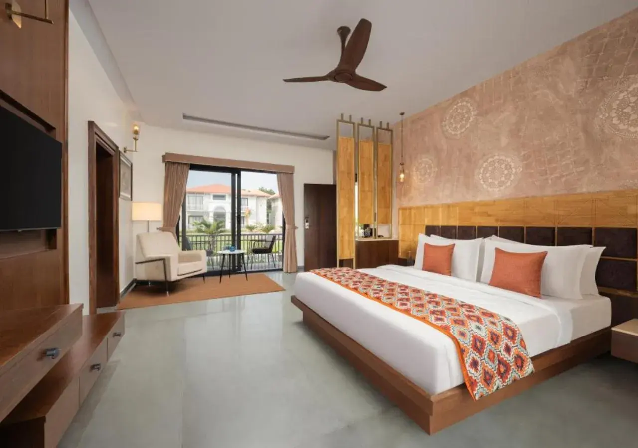 Bedroom, Bed in Bookmark Resorts, Jogi Mahal, Ranthambore Bedroom, Bed in Bookmark Resorts, Jogi Mahal, Ranthambore