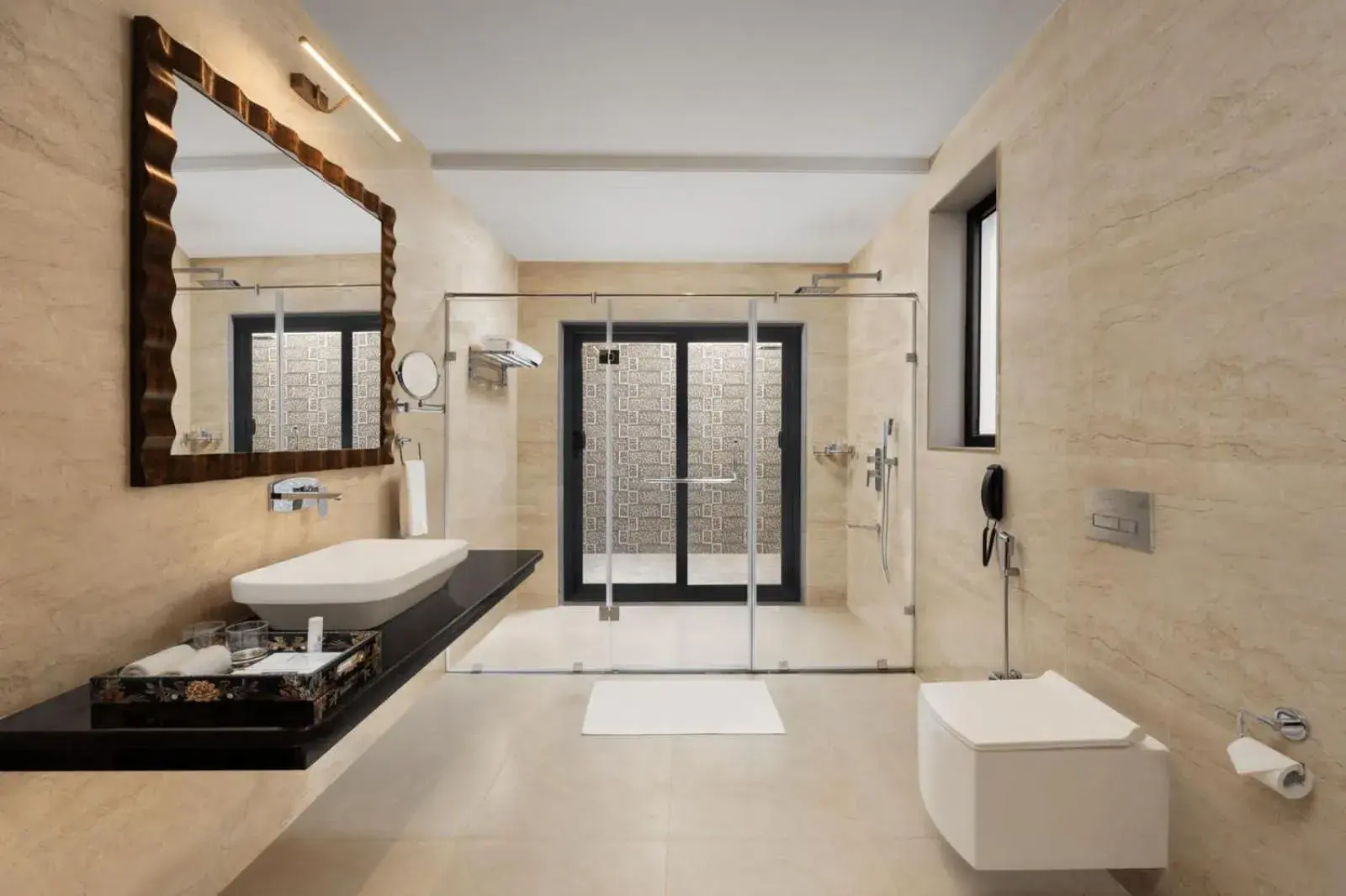 Bathroom in Bookmark Resorts, Jogi Mahal, Ranthambore Bathroom in Bookmark Resorts, Jogi Mahal, Ranthambore