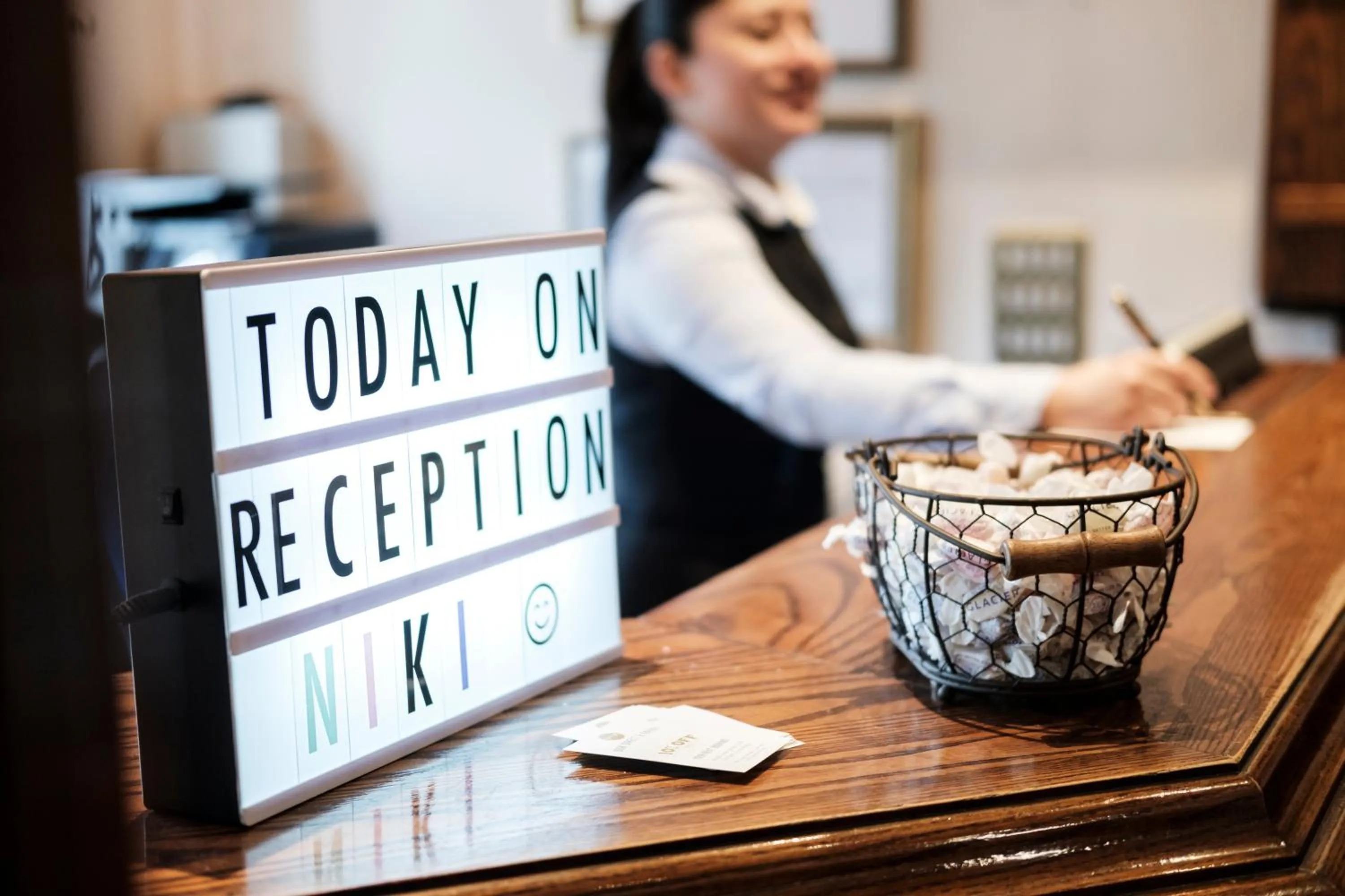 Staff in The Mad Hatter Hotel