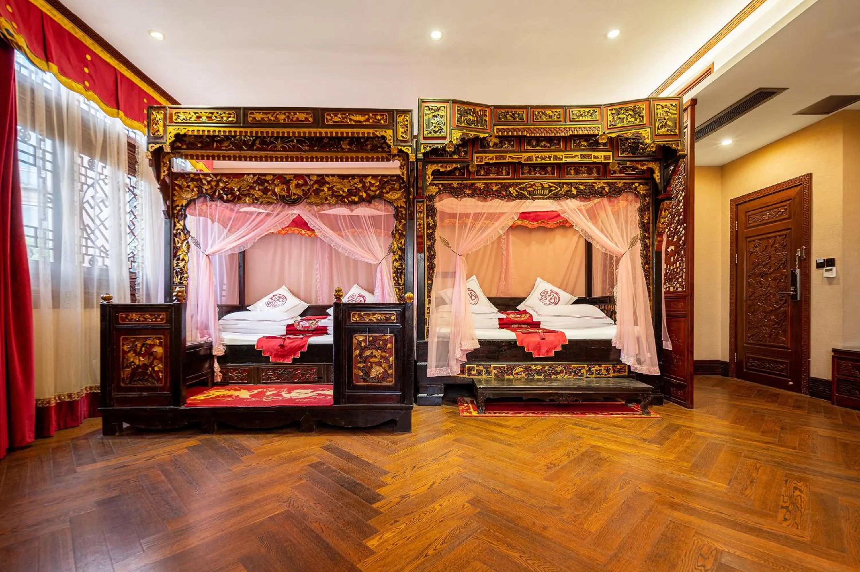 Bed in ChengDu Wuhou Temple Han Dynasty Hotel