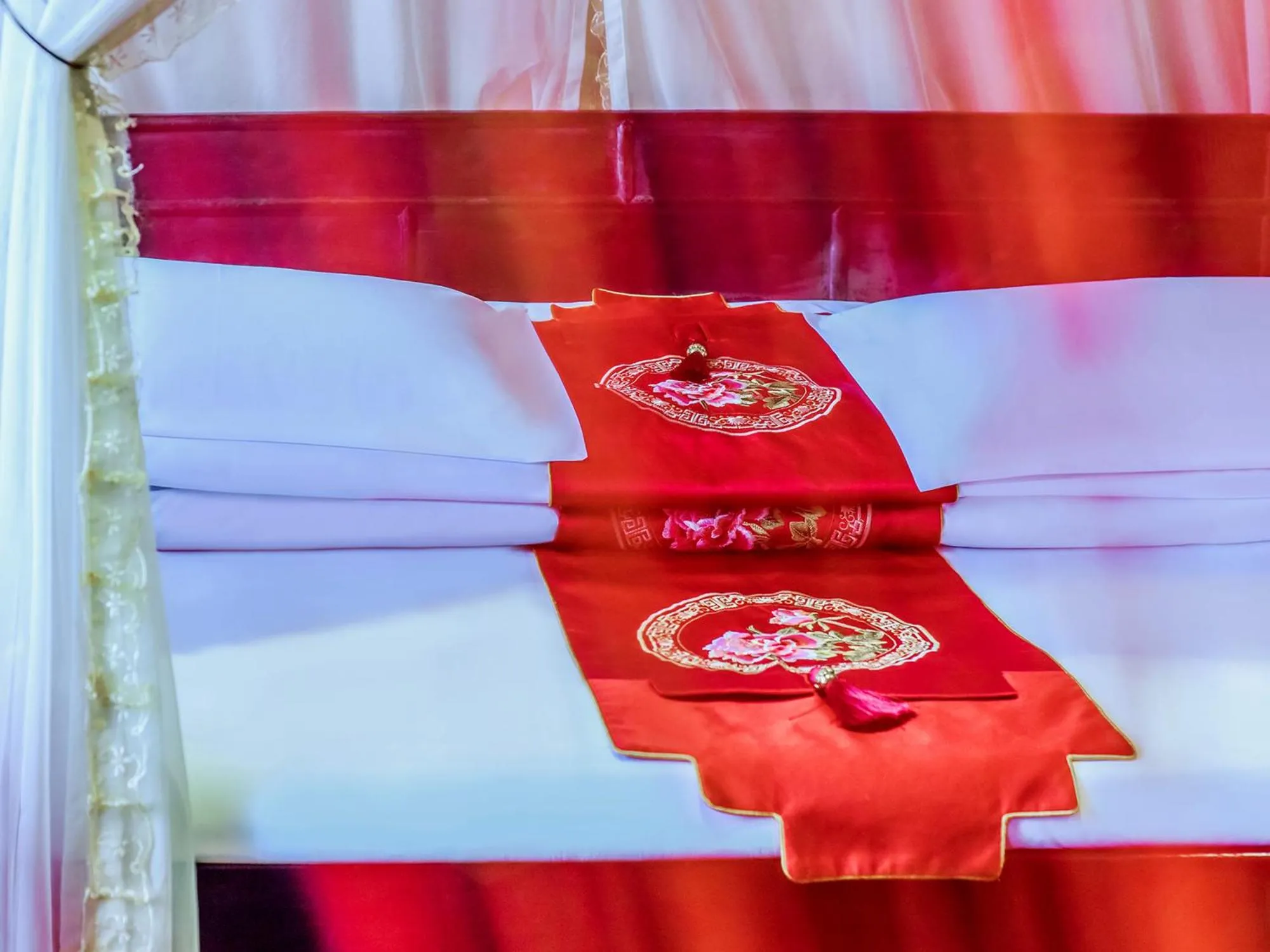 Bed in ChengDu Wuhou Temple Han Dynasty Hotel